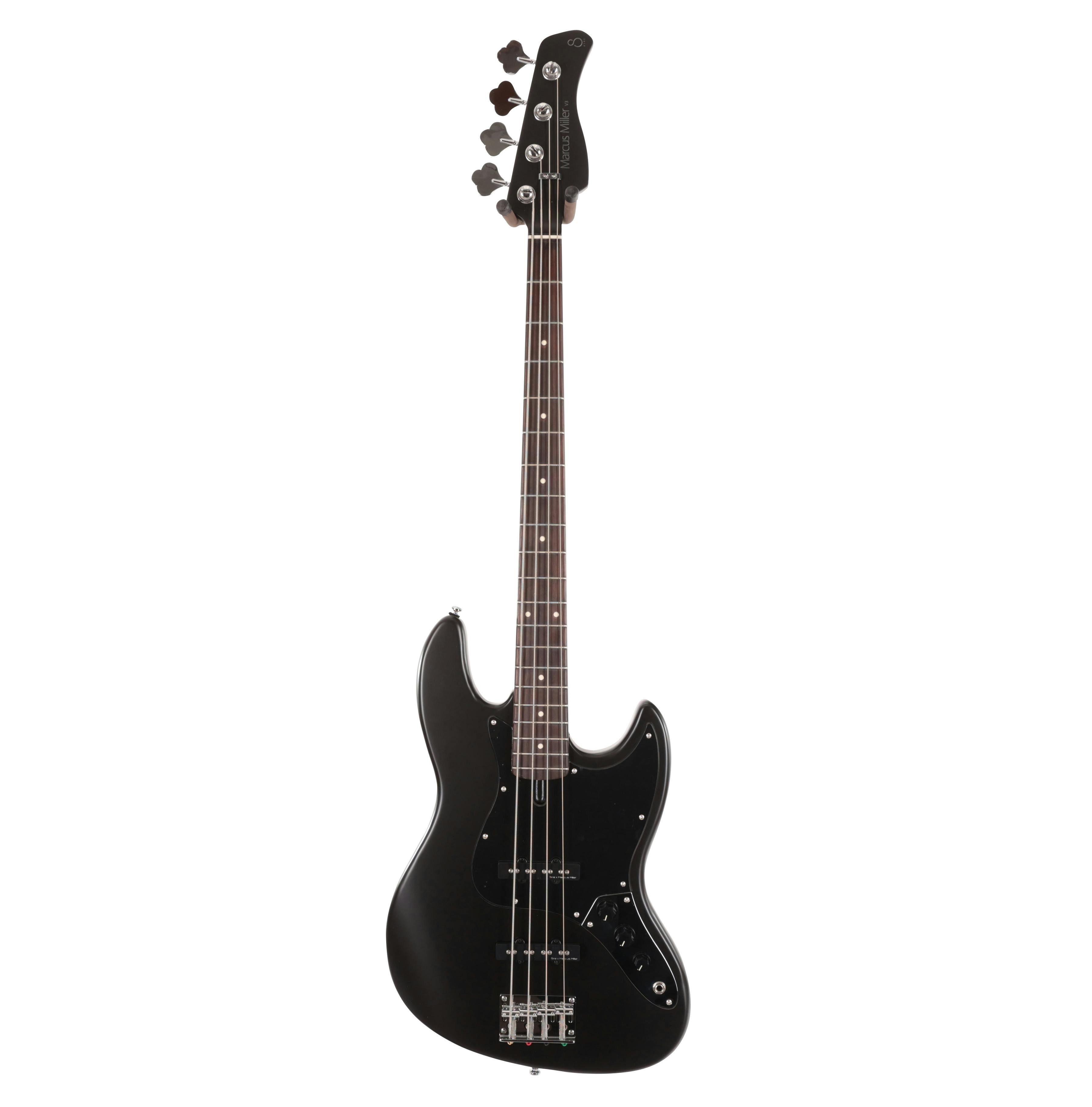 Sire Marcus Miller V3P Passive 4-String Bass Guitar in Satin Black - SIREV3P4BKS-Sire-V3P-Passive-4-String-Bass-Satin-Black.jpg