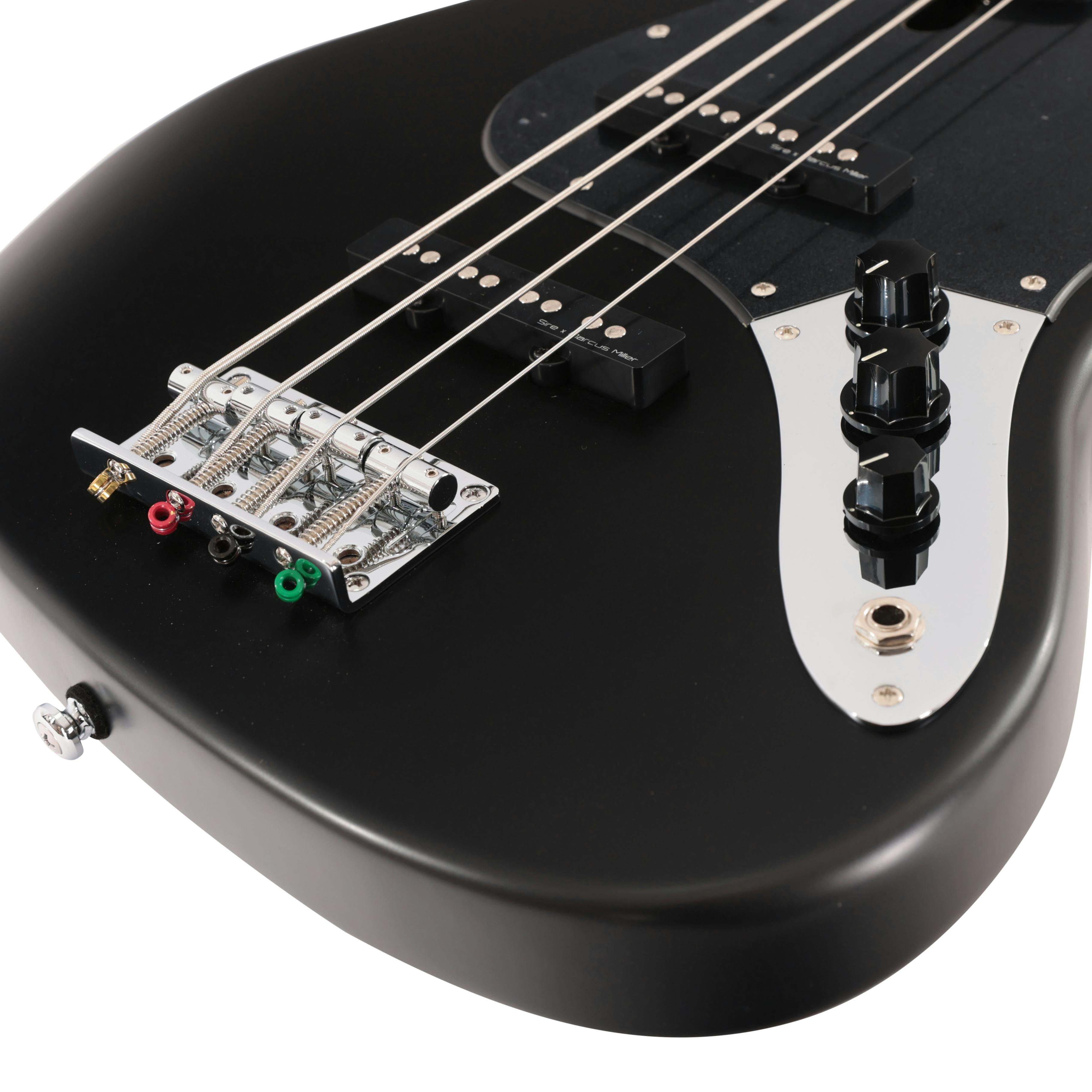 Sire Marcus Miller V3P Passive 4-String Bass Guitar in Satin Black - SIREV3P4BKS-Sire-V3P-Passive-4-String-Bass-Satin-Black-Controls.jpg