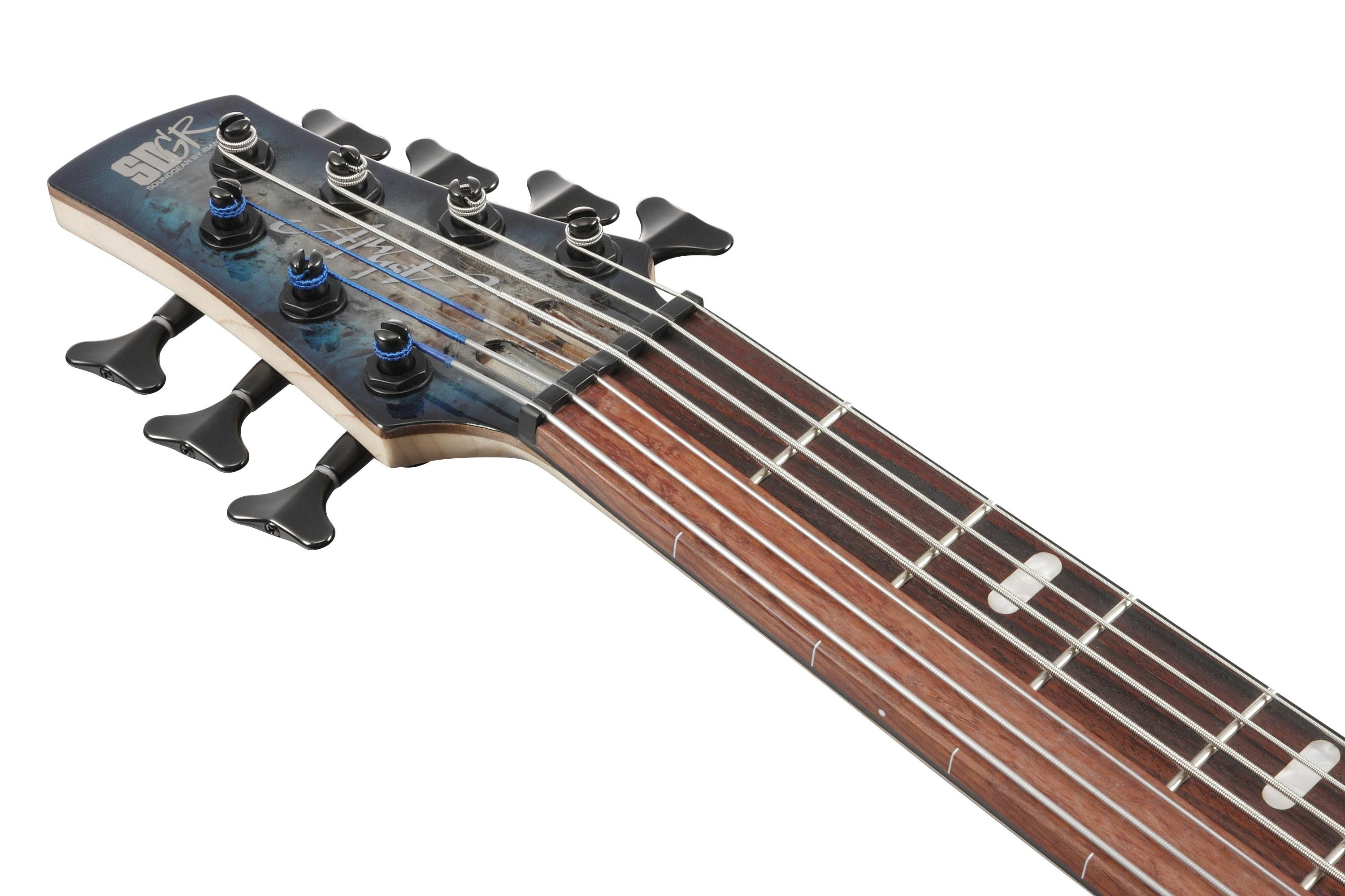Ibanez SRAS7-CBS Semi-Fretless 7-String Bass Guitar in Cosmic Blue