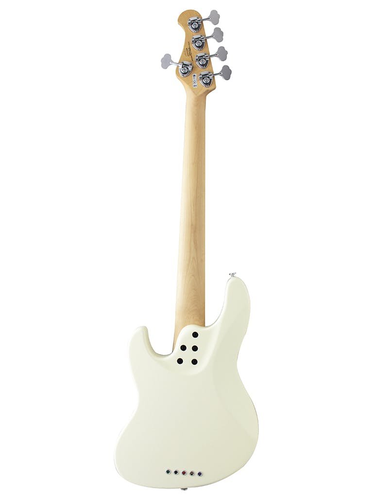 FGN Expert Mighty Jazz EMJ5-AL-R Bass Guitar in Antique White - EMJ5ALR-AWH-3.jpg