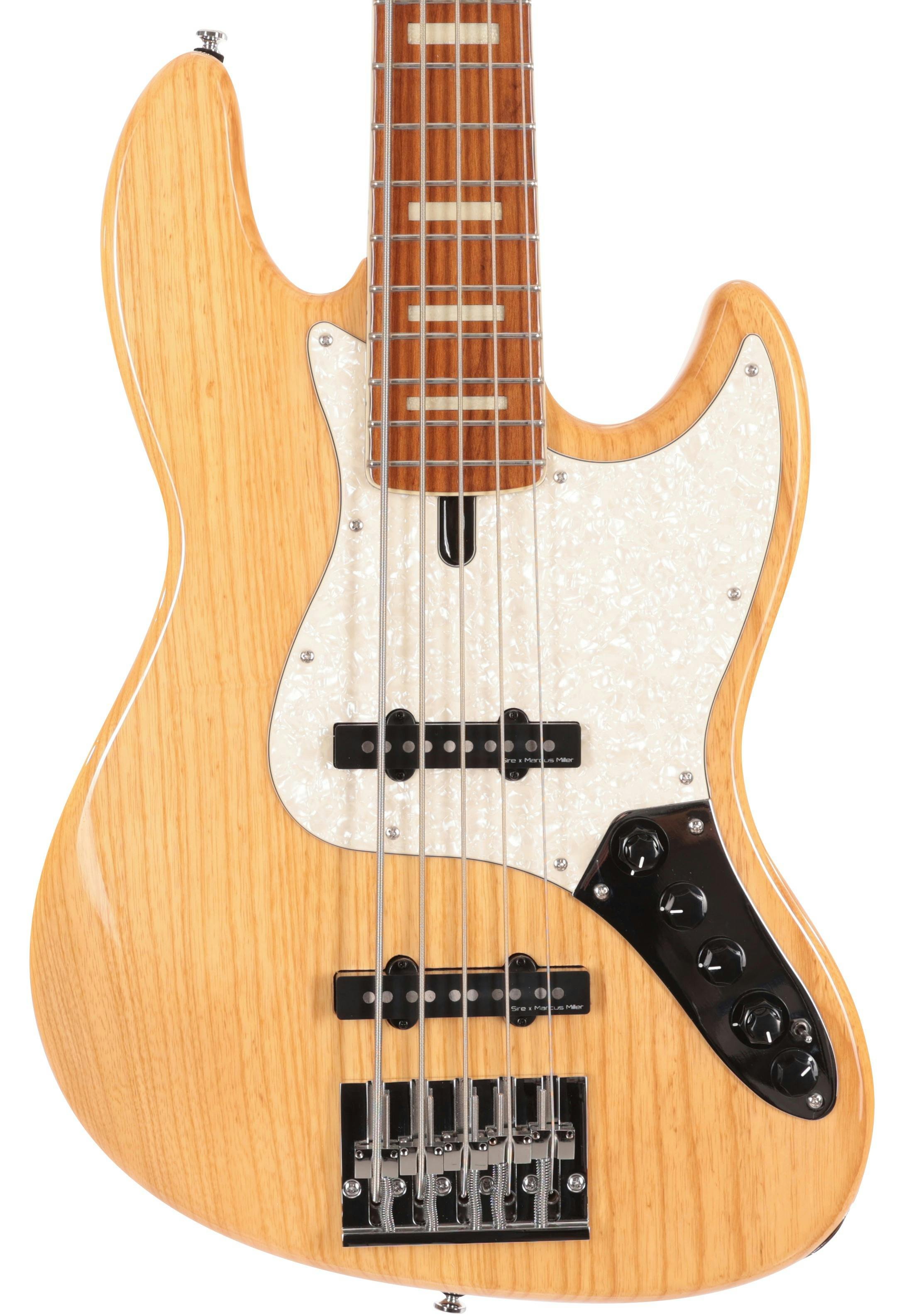 Sire Marcus Miller V8 Swamp Ash 5-String Bass Guitar in Natural