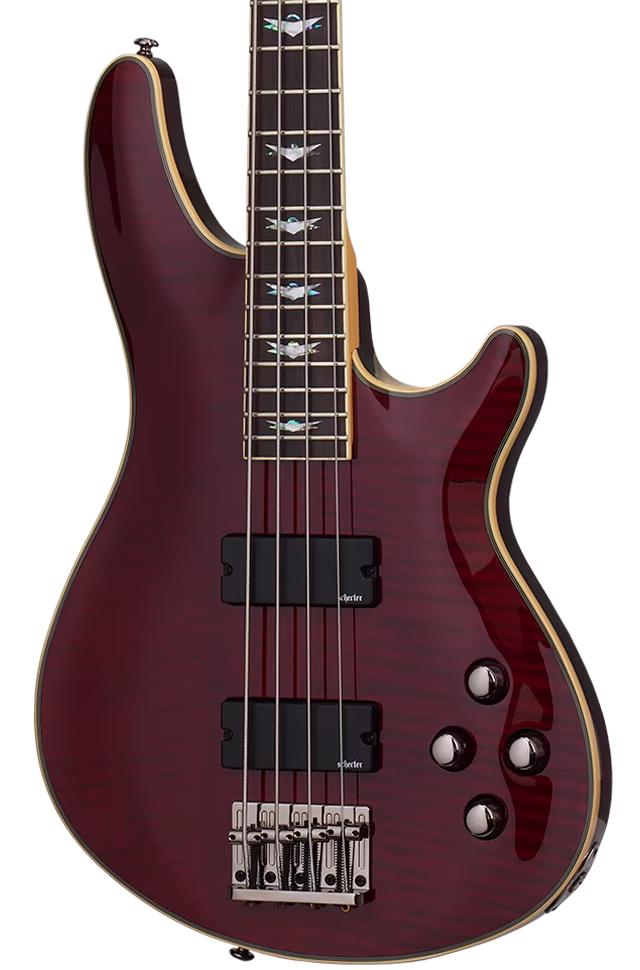 Schecter Omen Extreme-4 Bass Guitar in Black Cherry - Andertons