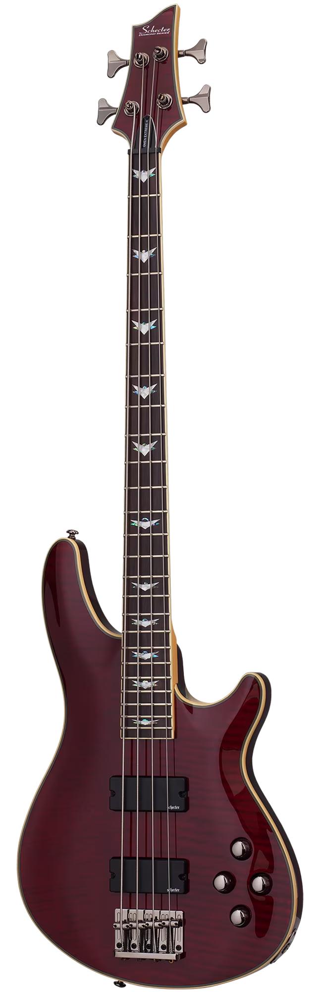 Schecter Omen Extreme-4 Bass Guitar in Black Cherry - Andertons