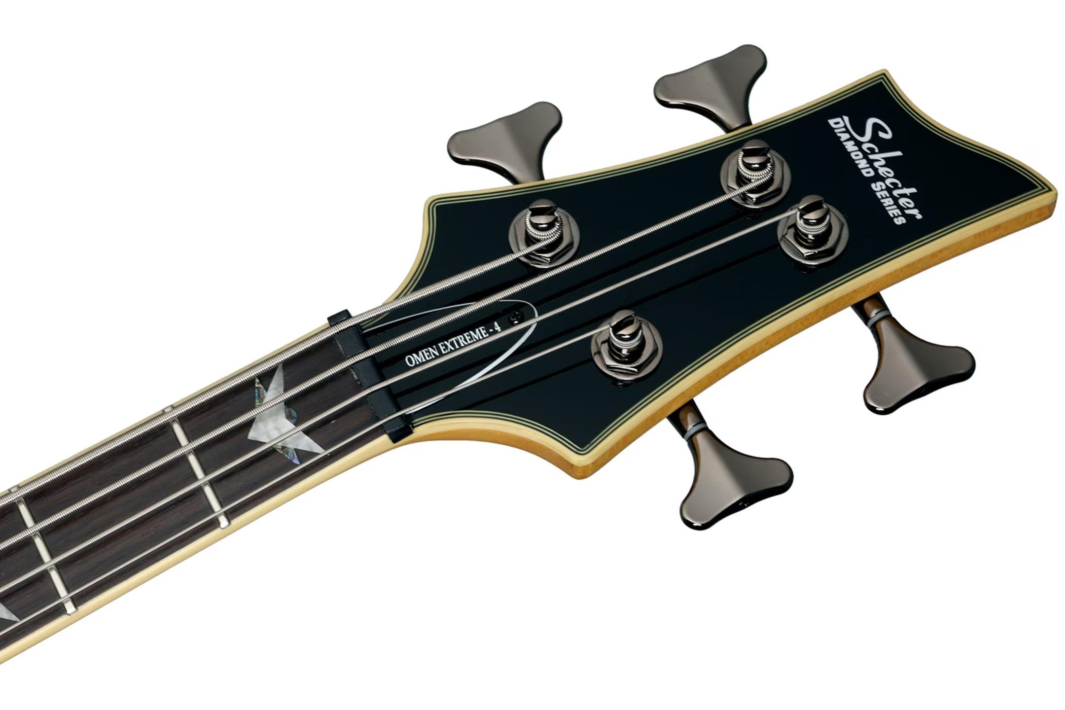 Schecter Omen Extreme-4 Bass Guitar in Black Cherry - Andertons