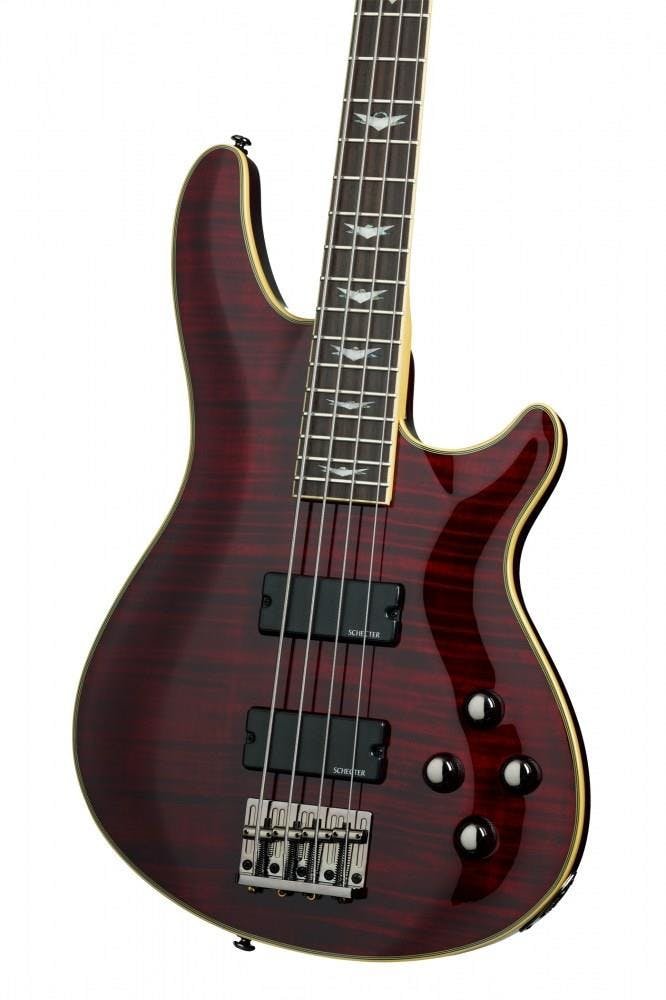 Schecter Omen Extreme-4 Bass Guitar in Black Cherry - Andertons