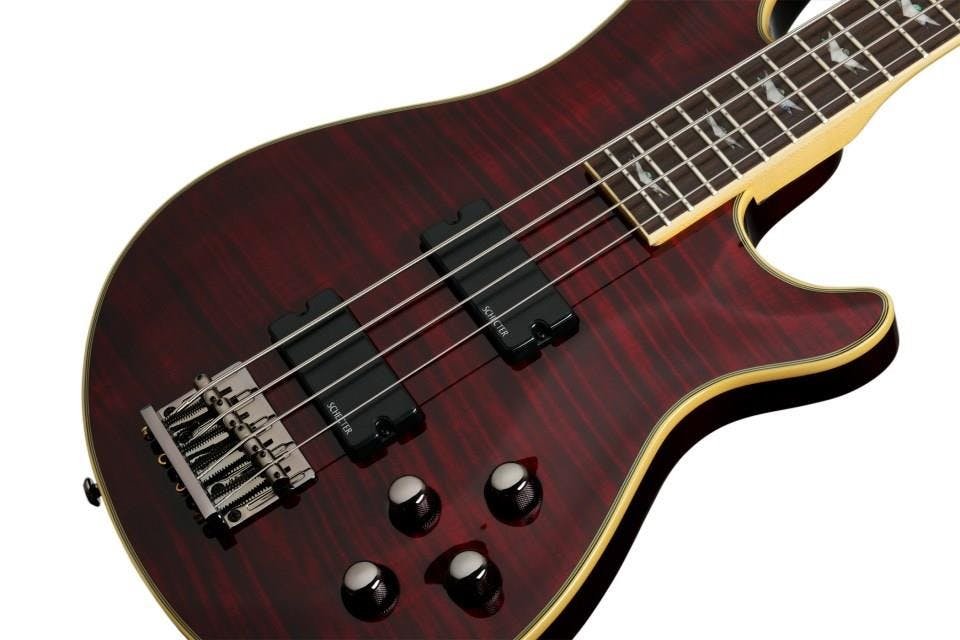 Schecter Omen Extreme-4 Bass Guitar in Black Cherry - Andertons