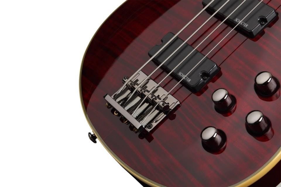 Schecter Omen Extreme-4 Bass Guitar in Black Cherry - Andertons