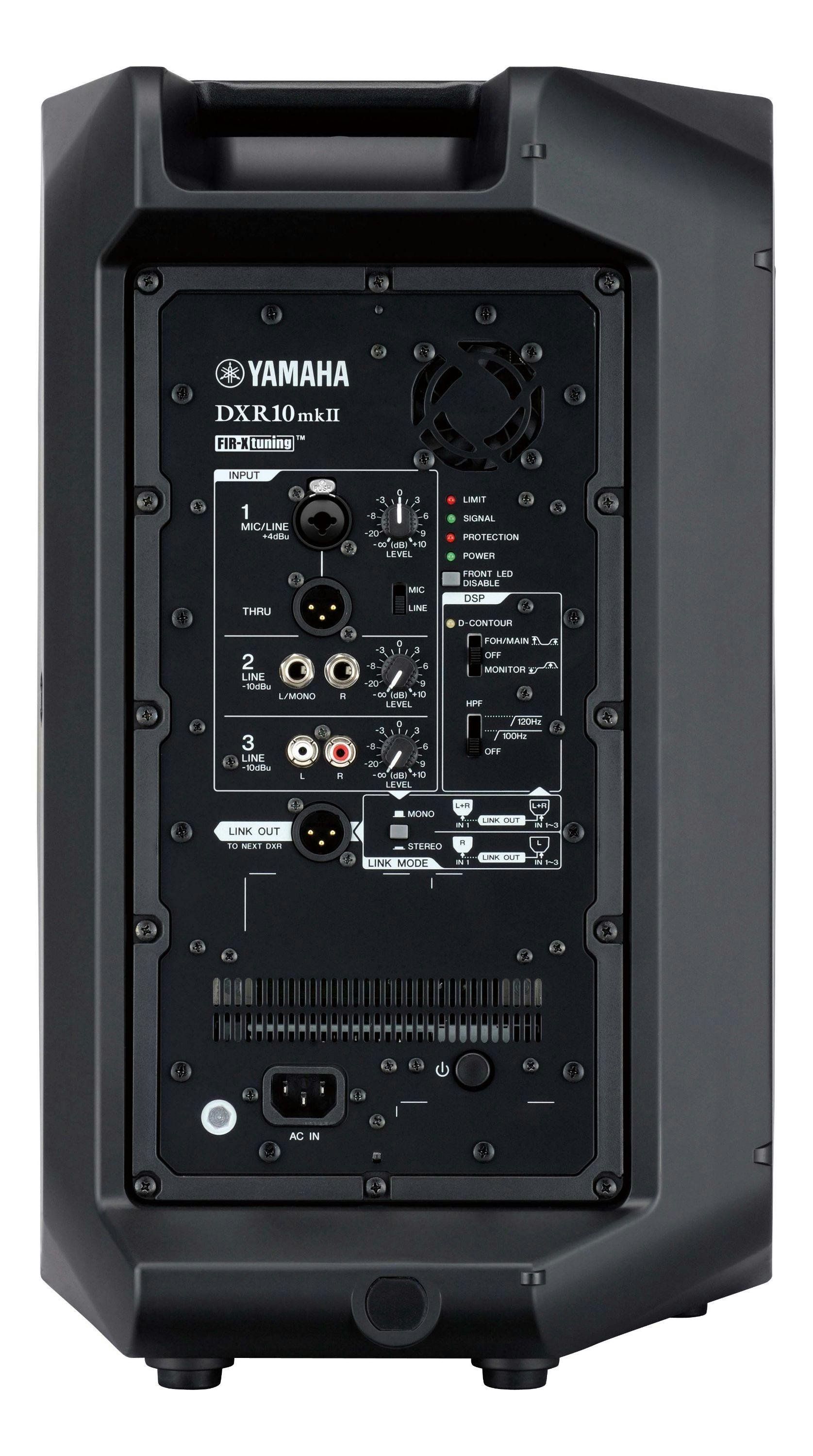 Yamaha DXR10 MkII 1100W Powered 10" PA Speaker - 330356-DXR10mkçU_rear.jpg