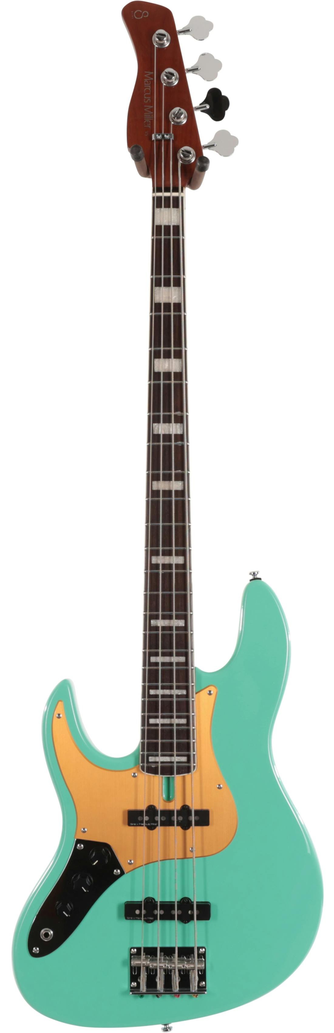Sire Marcus Miller V5 24 Fret Left Handed 4-String Bass Guitar in Mild Green - SIRELH24V54MLG-Sire-V5-24-Fret-Left-Handed-4-String-Bass-Mild-Green.jpg