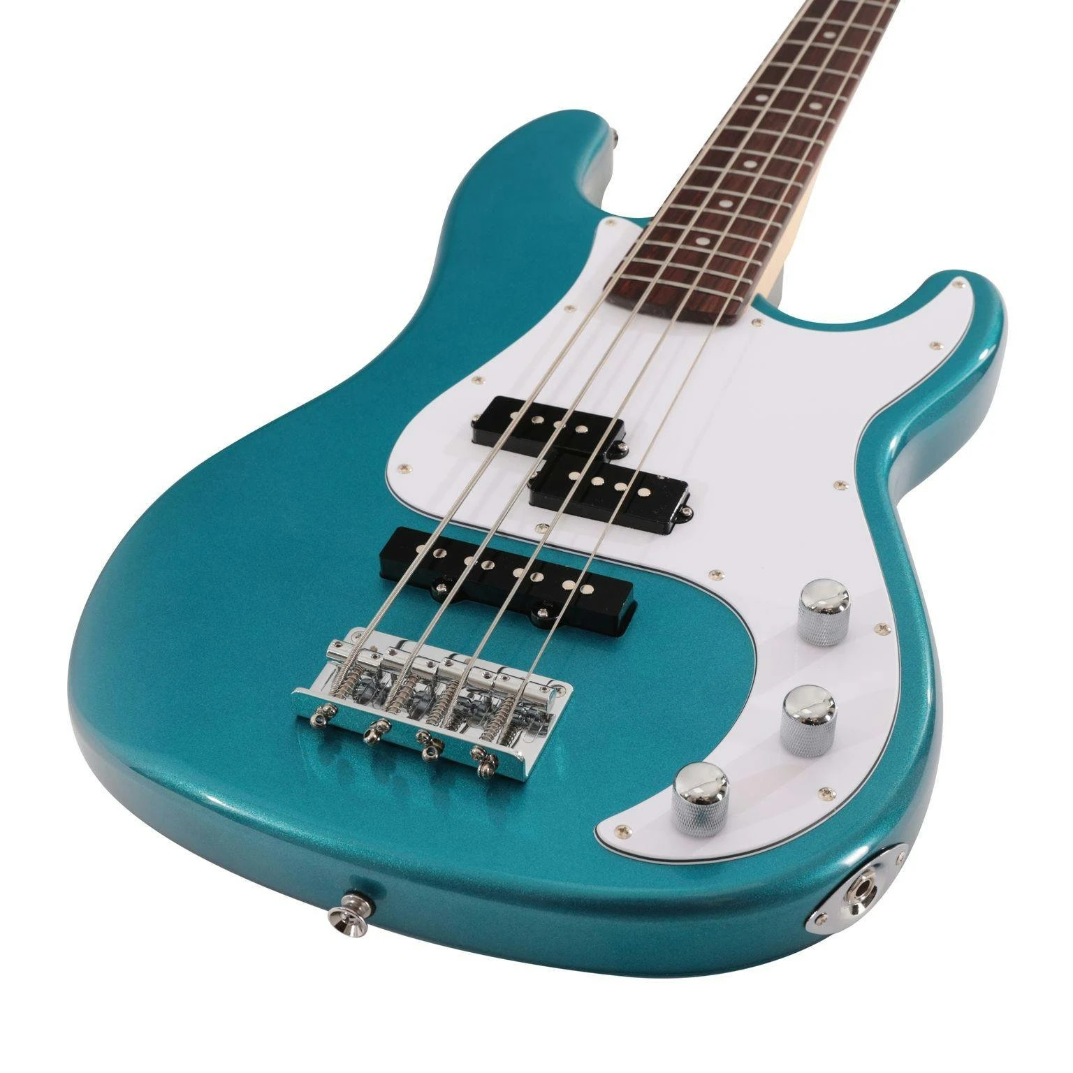 EastCoast PJ4 Mint Pickguard Electric Bass Guitar in Lake Placid Blue - EC-PJ4-LPB-gxGqTucw.jpg