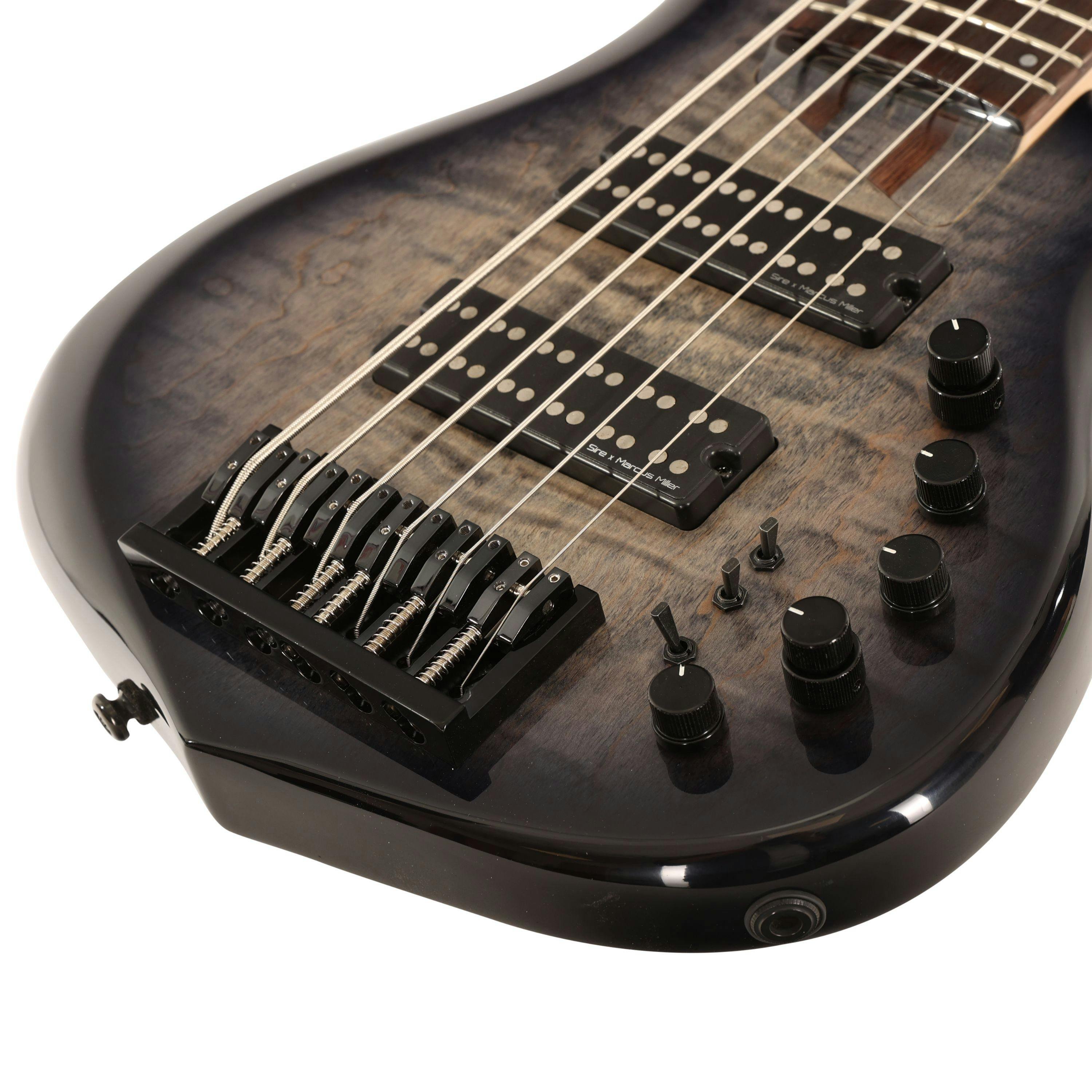 Sire Version 2 Updated Marcus Miller M7 Alder 6-String Bass Guitar in Transparent Black - 476951-V2UDM7A6TBK (7).jpg
