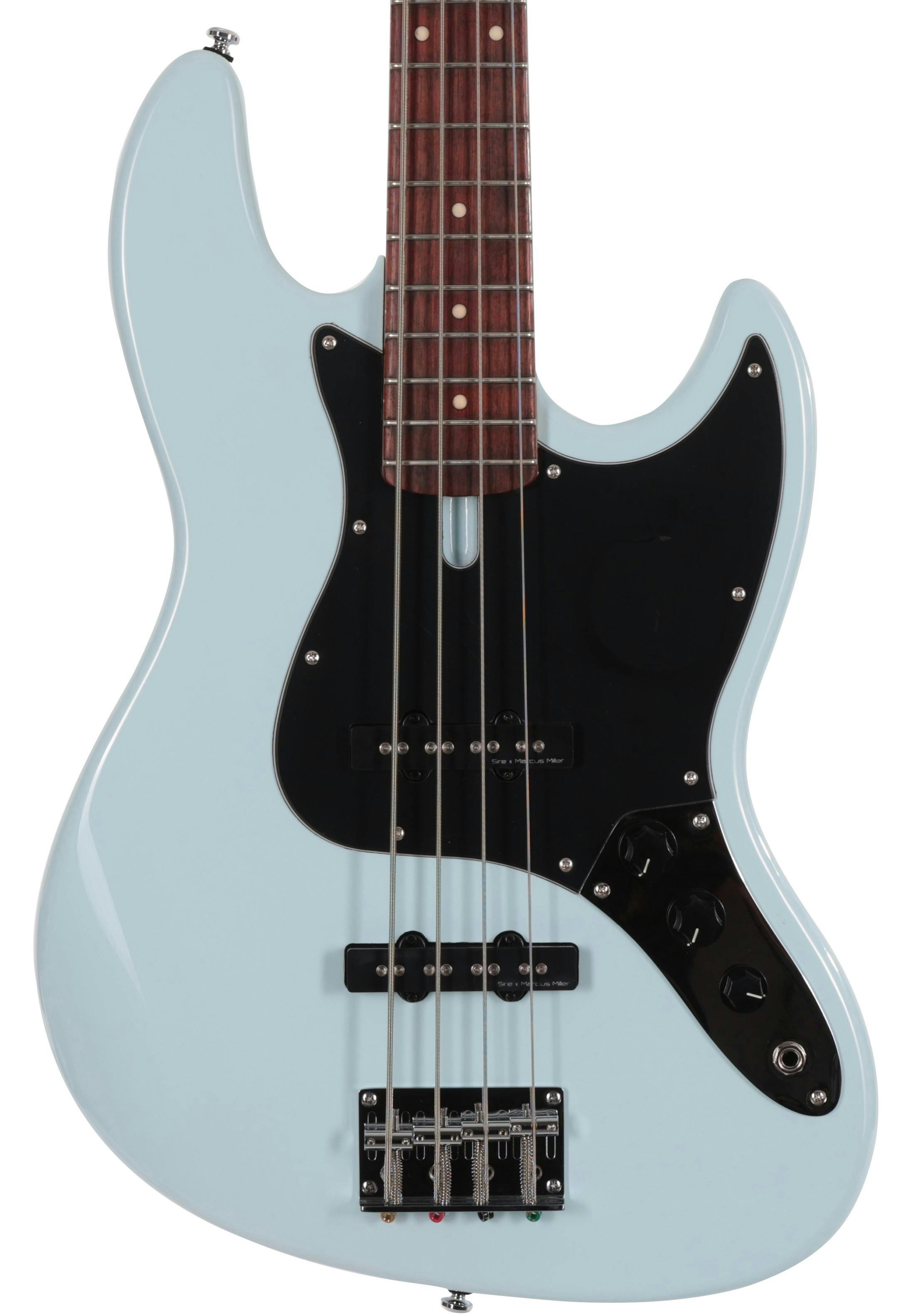 Sire Marcus Miller V3P Passive 4-String Bass Guitar in Sonic Blue - SIREV3P4SNB-Sire-V3P-Passive-4-String-Bass-Sonic-Blue-Body.jpg