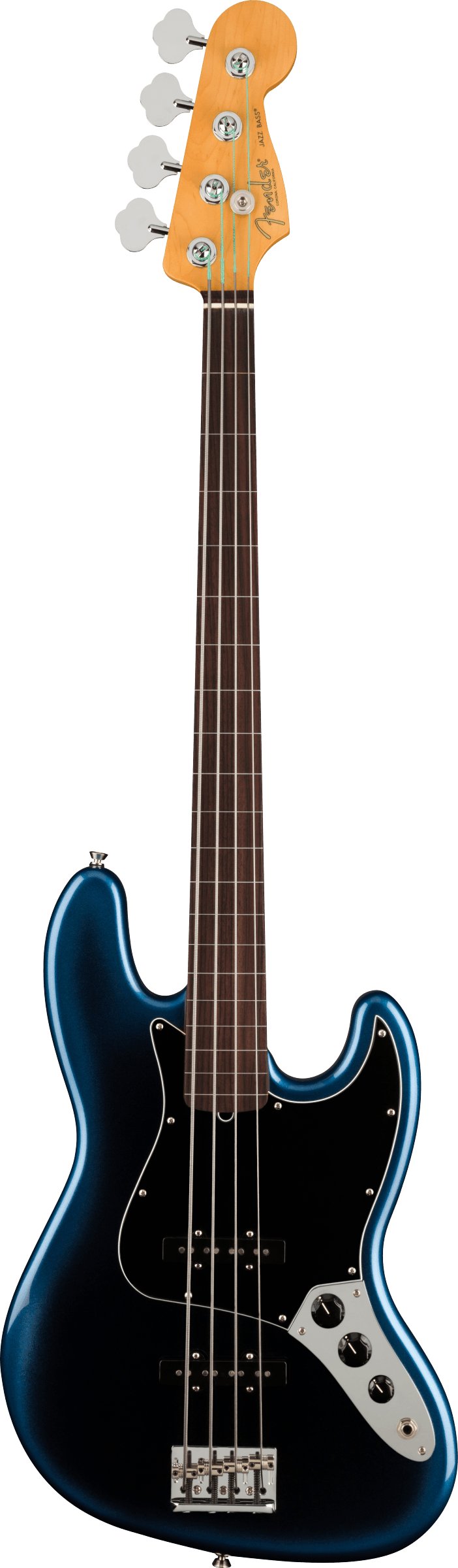 Fender American Professional II Jazz Bass Guitar Fretless In Dark Night with Rosewood Fingerboard - 410470-0194000761_fen_ins_frt_1_rr.jpg