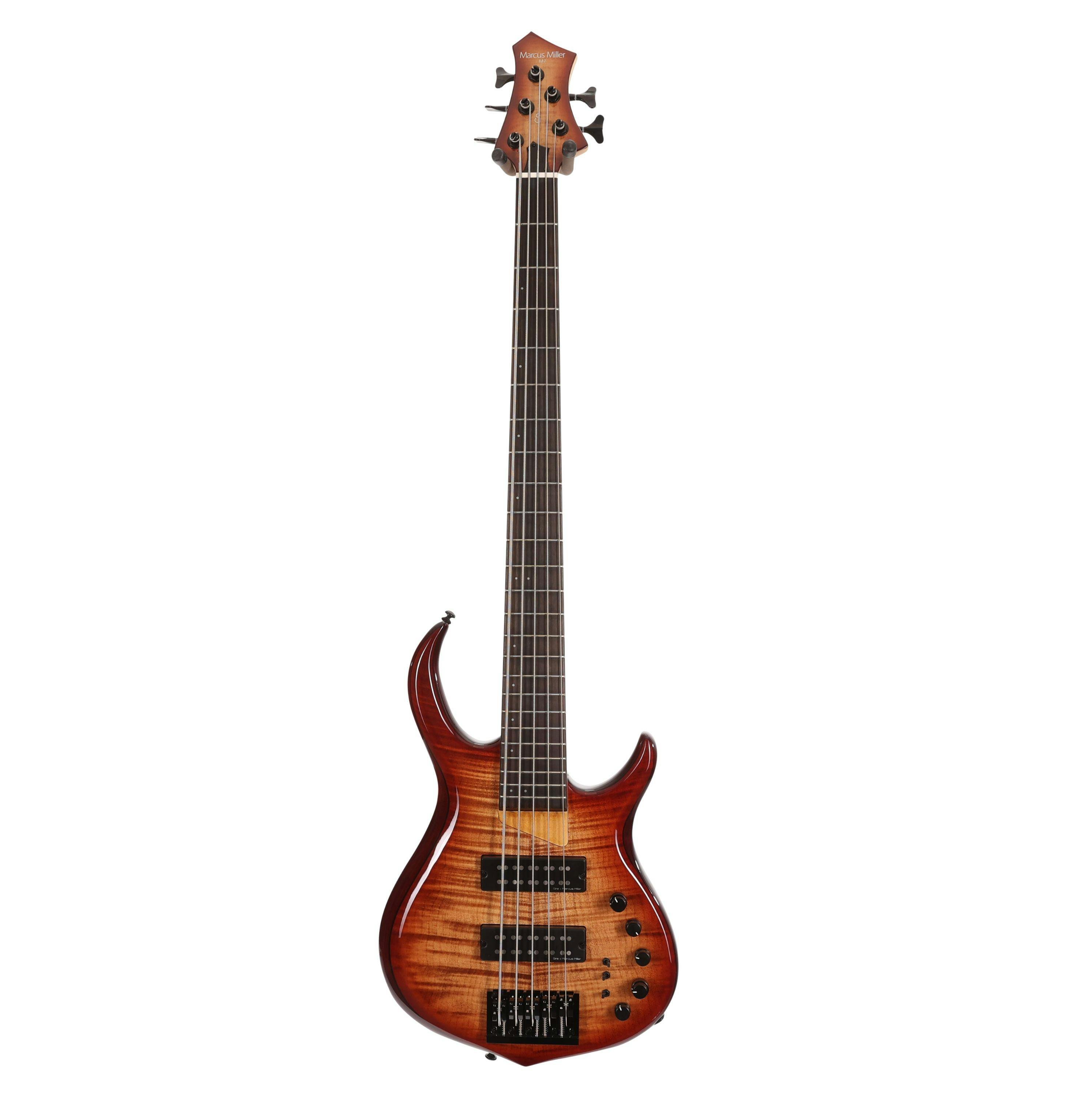 Sire Version 2 Updated Marcus Miller M7 Alder 5-String Bass Guitar in Brown Sunburst - 482010-V2UDM7A5BRS (3).jpg