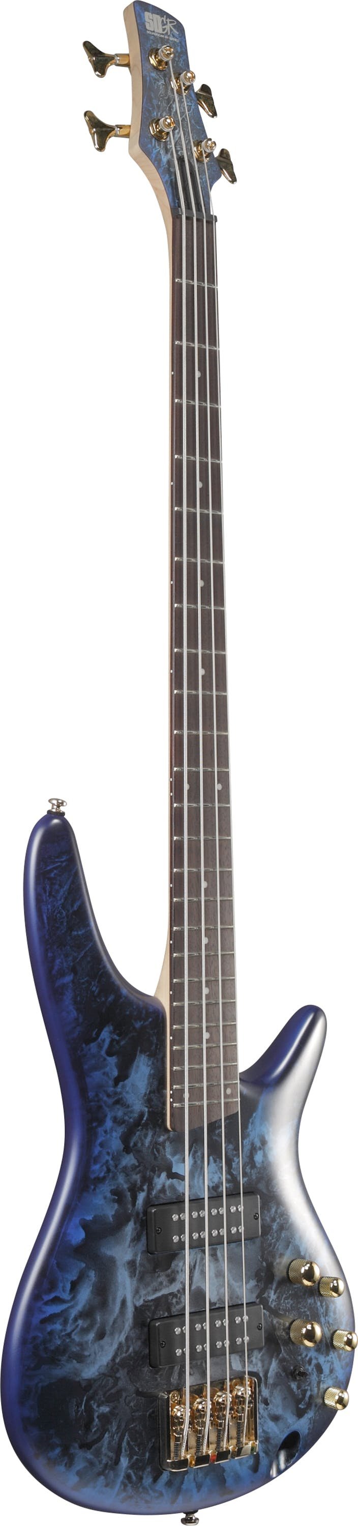 Ibanez SR300EDX-CZM 4-String Bass Guitar in Cosmic Blue Frozen