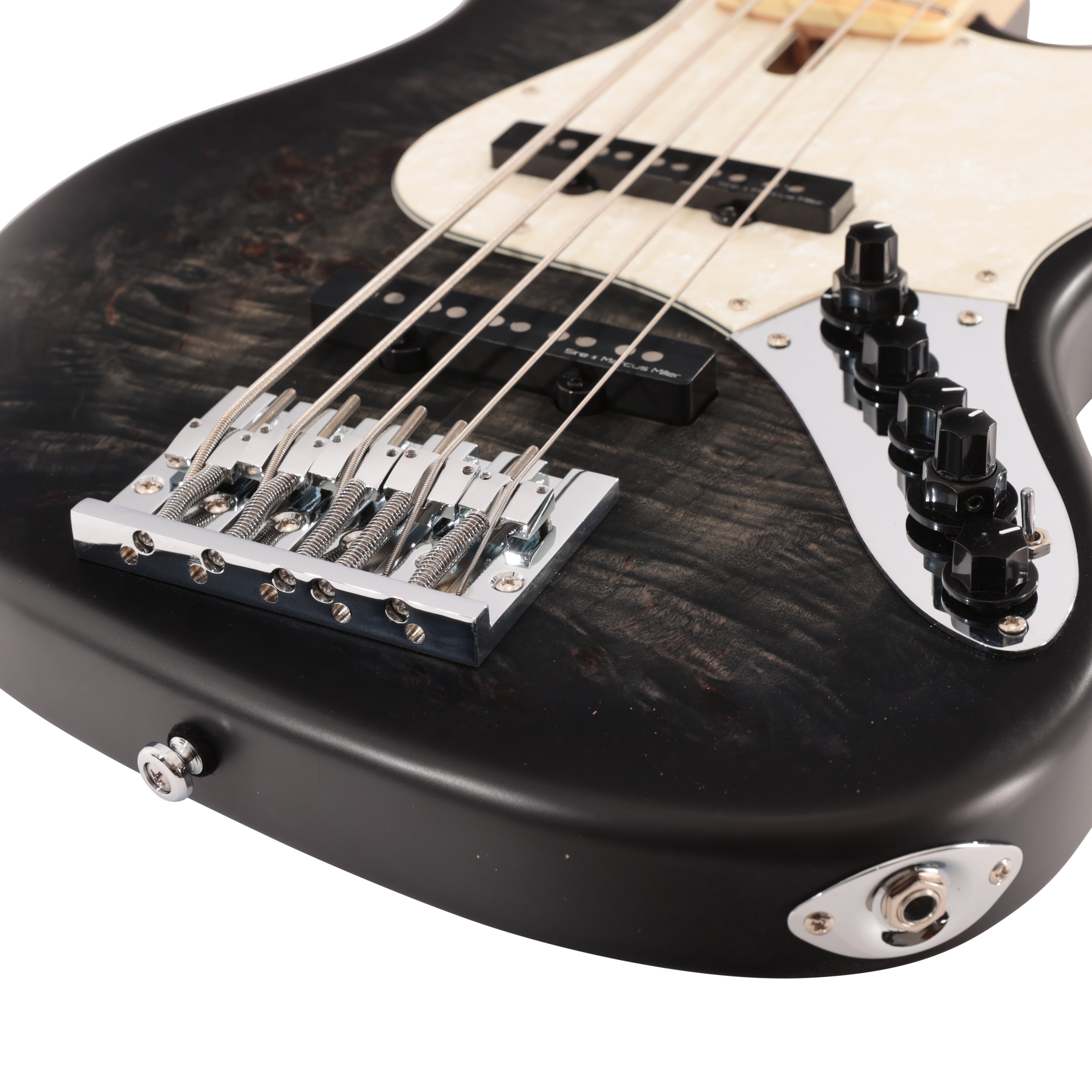 Sire Marcus Miller V7 Reissue Swamp Ash 5-String Bass Guitar in Transparent Black Satin - SIREV7RESA5TBKS (7).jpg
