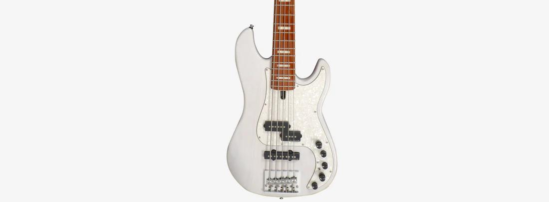 Sire Marcus Miller P8 Swamp Ash 5-String Bass Guitar in White Blonde - P85stWBVI.jpg