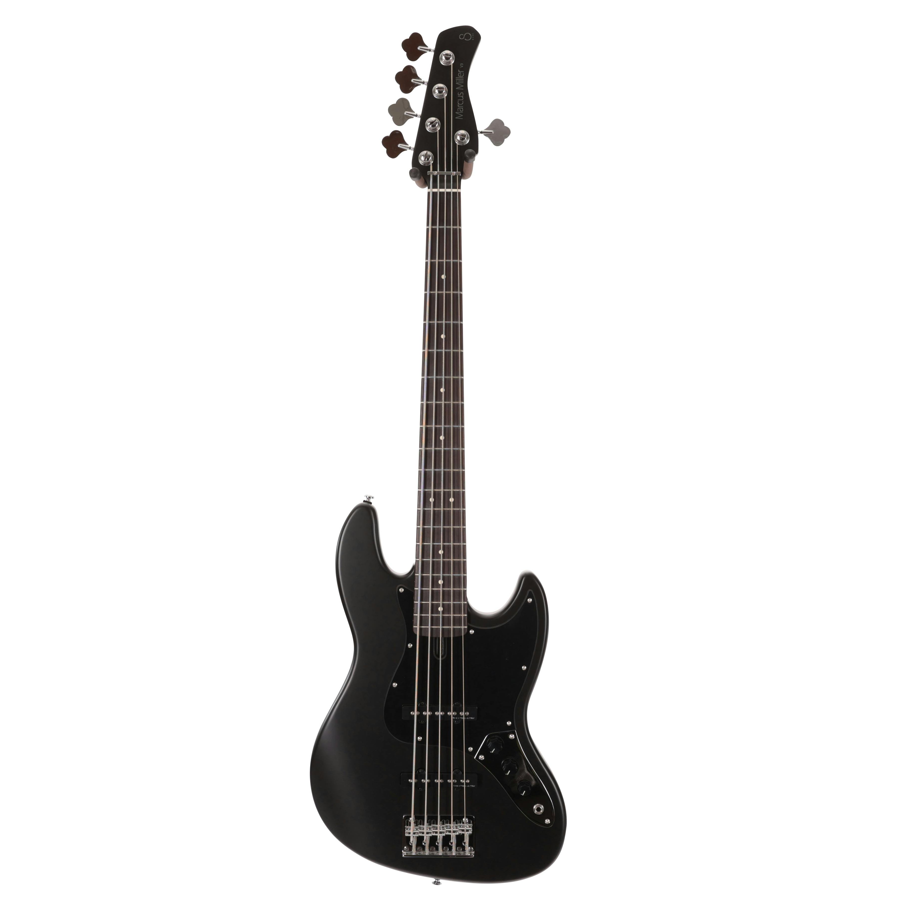 Sire Marcus Miller V3P Passive 5-String Bass Guitar in Satin Black - SIREV3P5BKS-Sire-V3P-Passive-5-String-Bass-Satin-Black.jpg