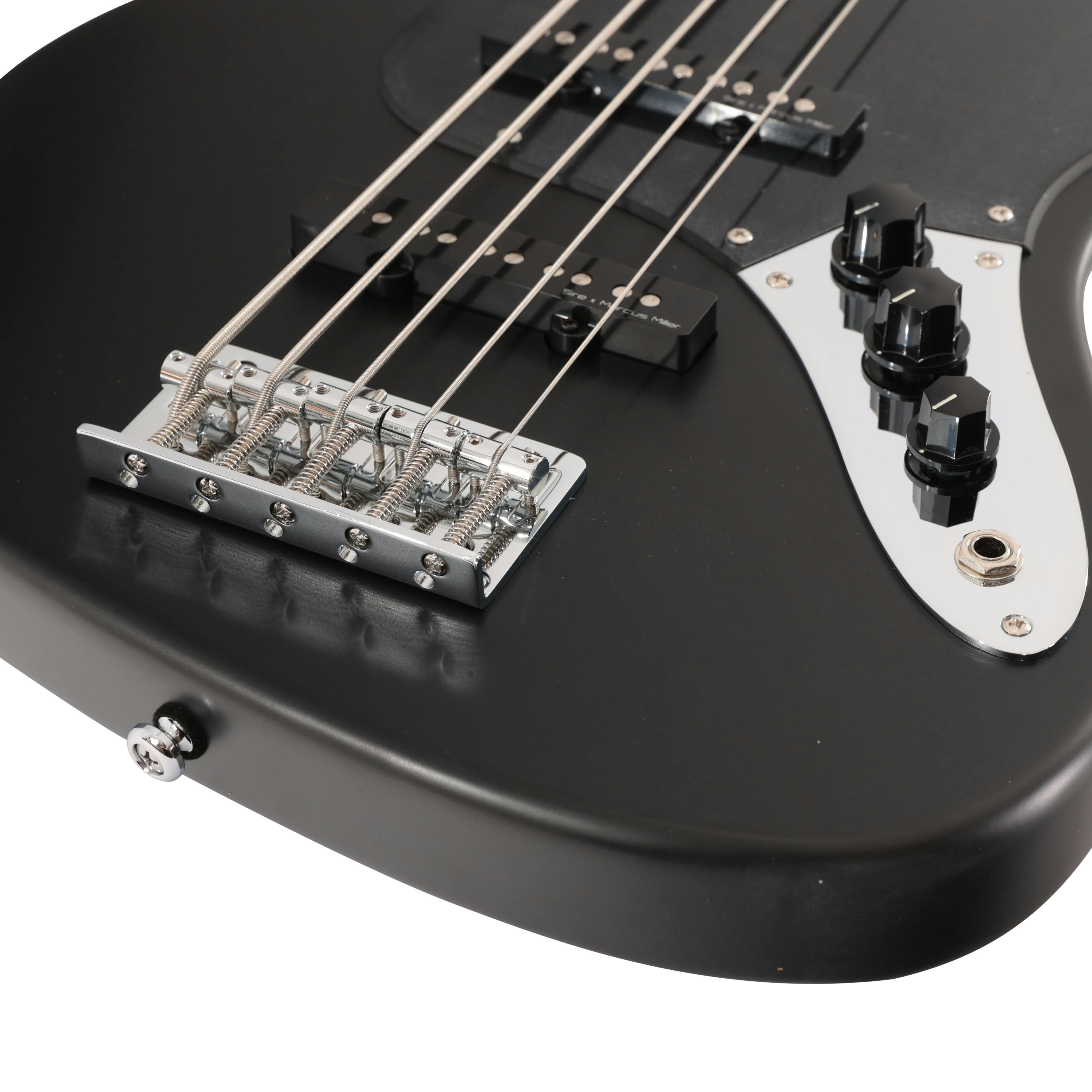 Sire Marcus Miller V3P Passive 5-String Bass Guitar in Satin Black - SIREV3P5BKS-Sire-V3P-Passive-5-String-Bass-Satin-Black-Controls.jpg