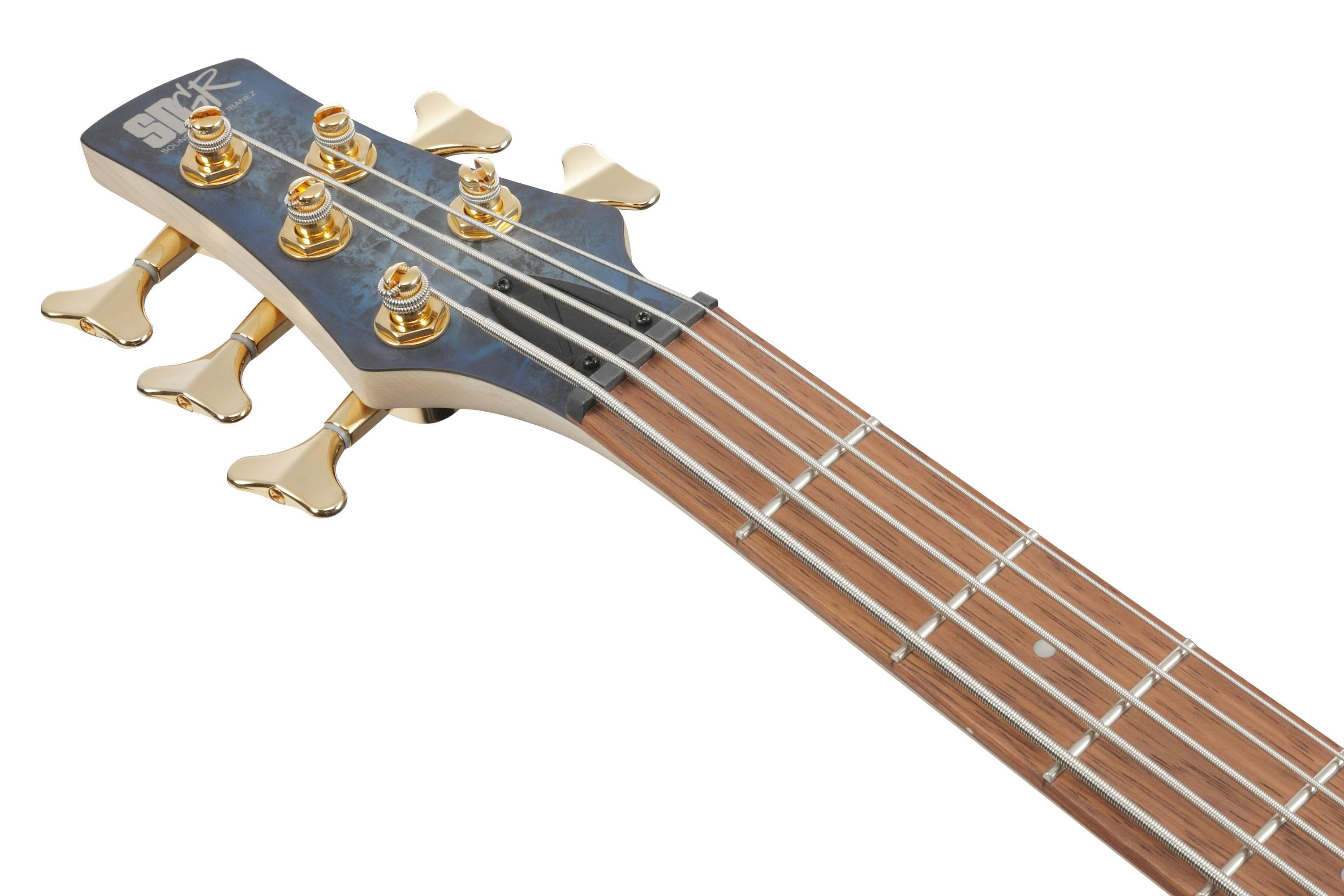 Ibanez SR305EDX-CZM 5-String Bass Guitar in Cosmic Blue Frozen
