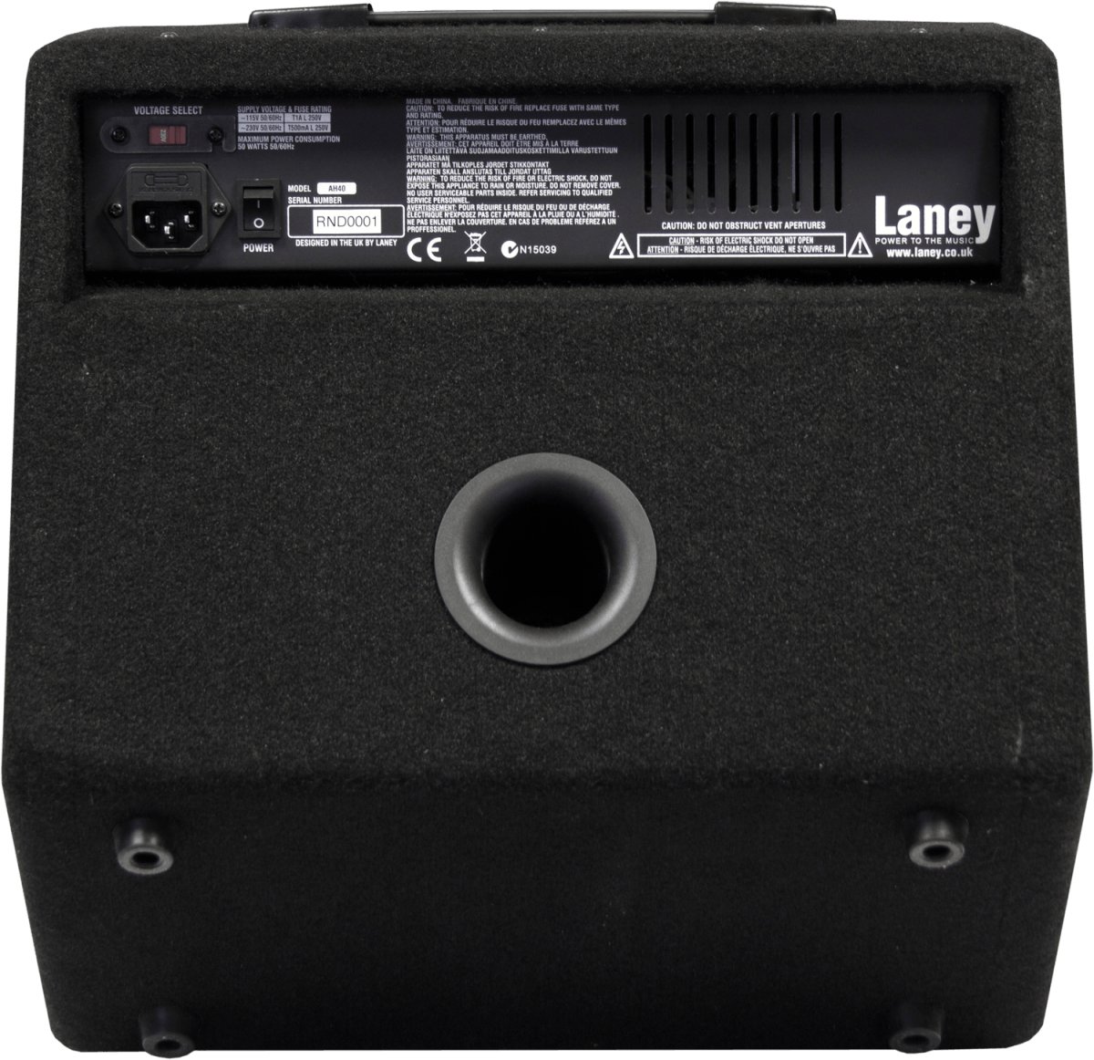 Laney AH40 Multi Input Combo Amp - 329518-AH40_Bottom.jpg