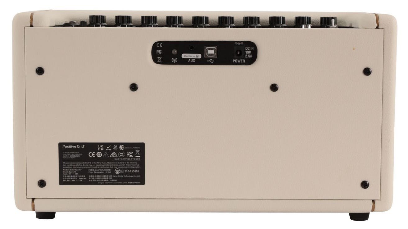 Positive Grid Spark 40w Practice Amp in Pearl - SPARK-P-Positive-Grid-Spark-40w-Practice-Amp-Pearl-Back.jpg