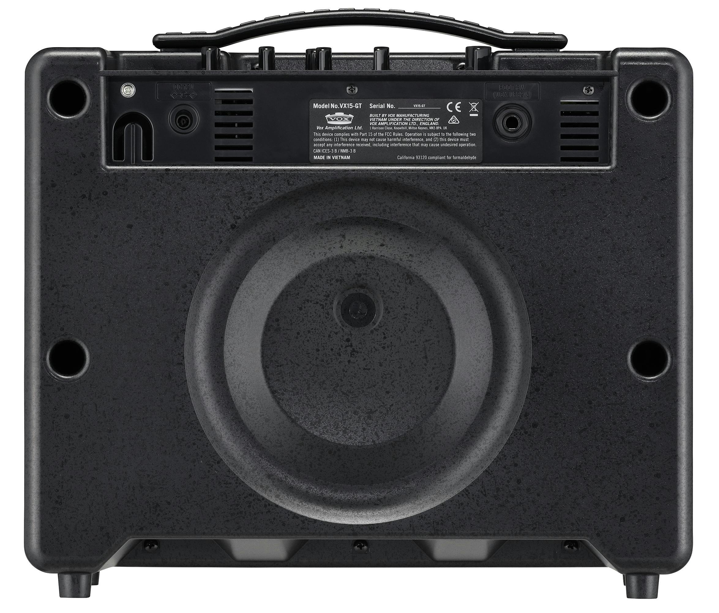 Vox VX15 GT 15W Modelling Guitar Amp Combo - 314081-VX15GT_rear.jpg