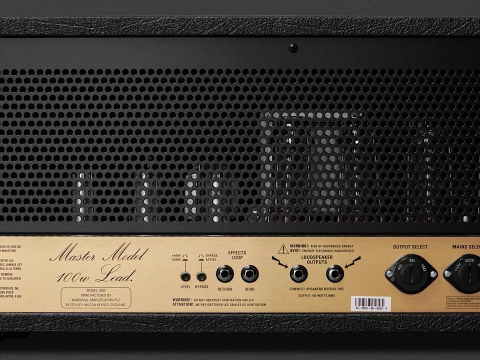 Marshall Vintage Reissue JCM800 2203 100w Valve Head - jcm800-2203-rear.jpg