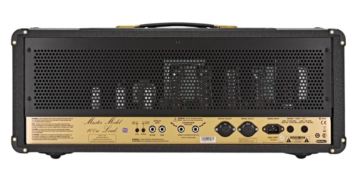 Marshall Vintage Reissue JCM800 2203 100w Valve Head - Marshall 2203 rear.jpg