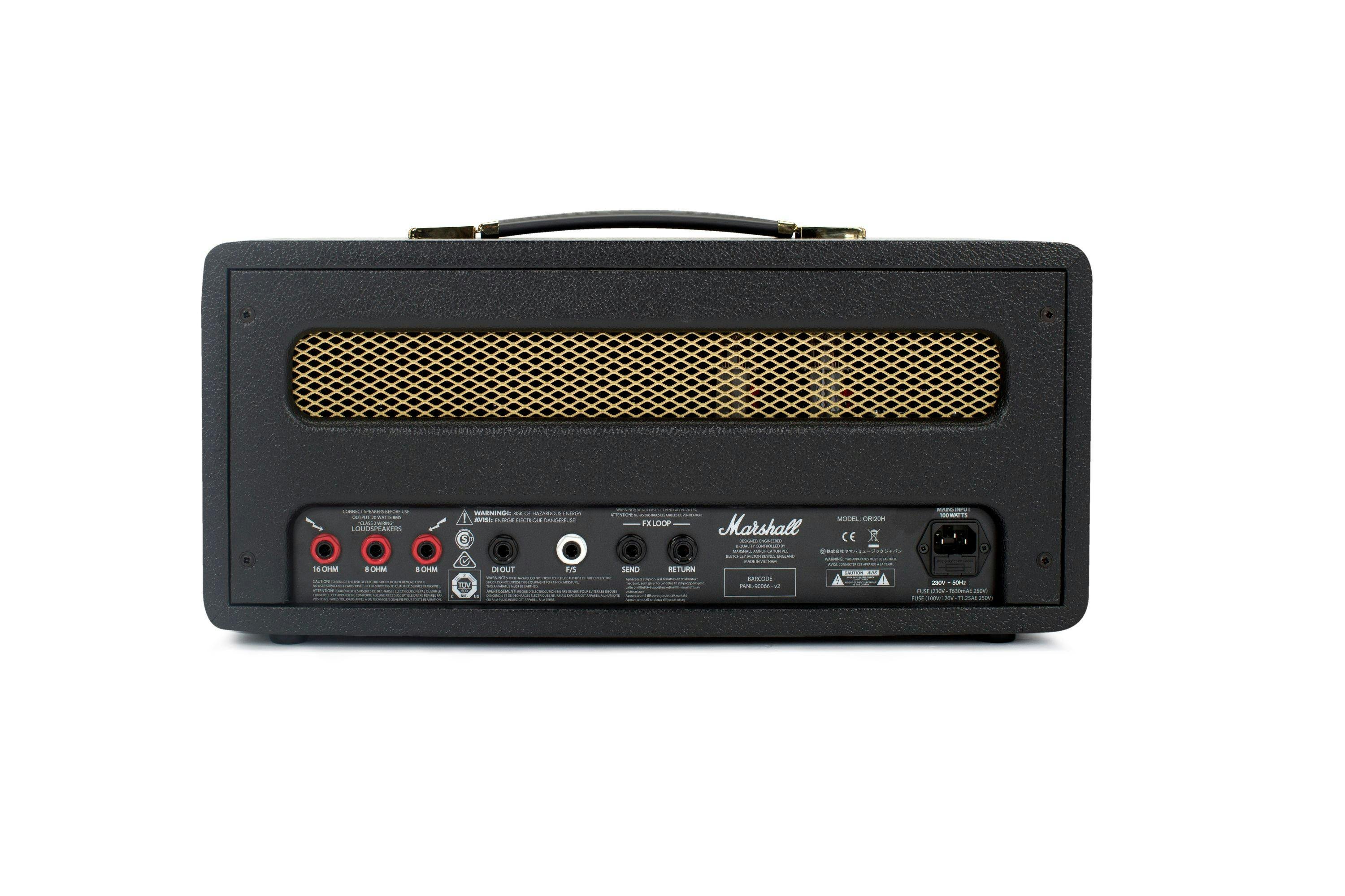 Marshall Origin ORI20H 20W All Valve Amp Head - 260480-Origin20_H_Back.jpg