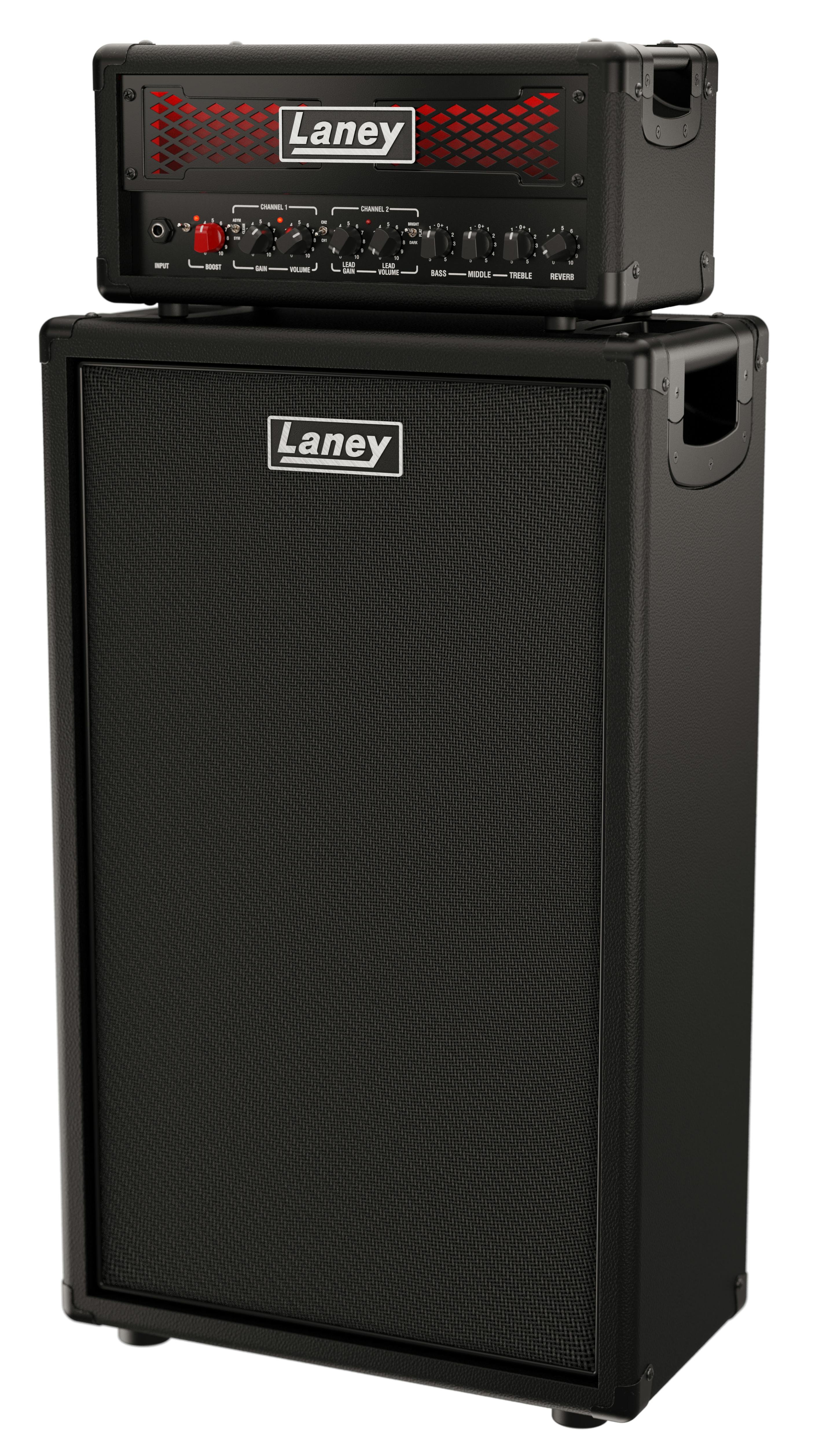 Laney Foundry IRF-DUALTOP Guitar Amplifier Head & IRF-CAB212 Guitar Cabinet Bundle - IRF-DUALRIG212-IRF-DUALRIG212_Left.jpg
