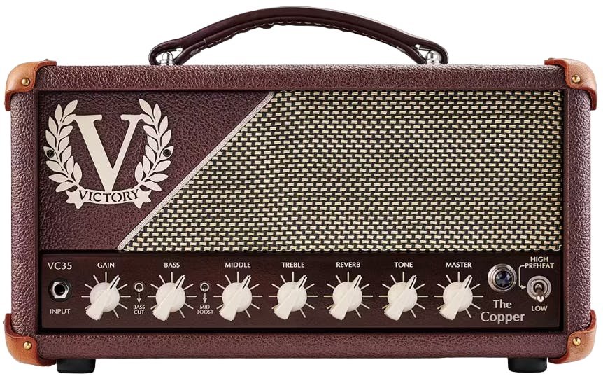 Victory VC35 The Copper EL84 Compact Sleeve Guitar Amplifier Head - VC35HCOMPACT-VC35HCOMPACT-victory-the-copper-wooden-head-hero.jpg