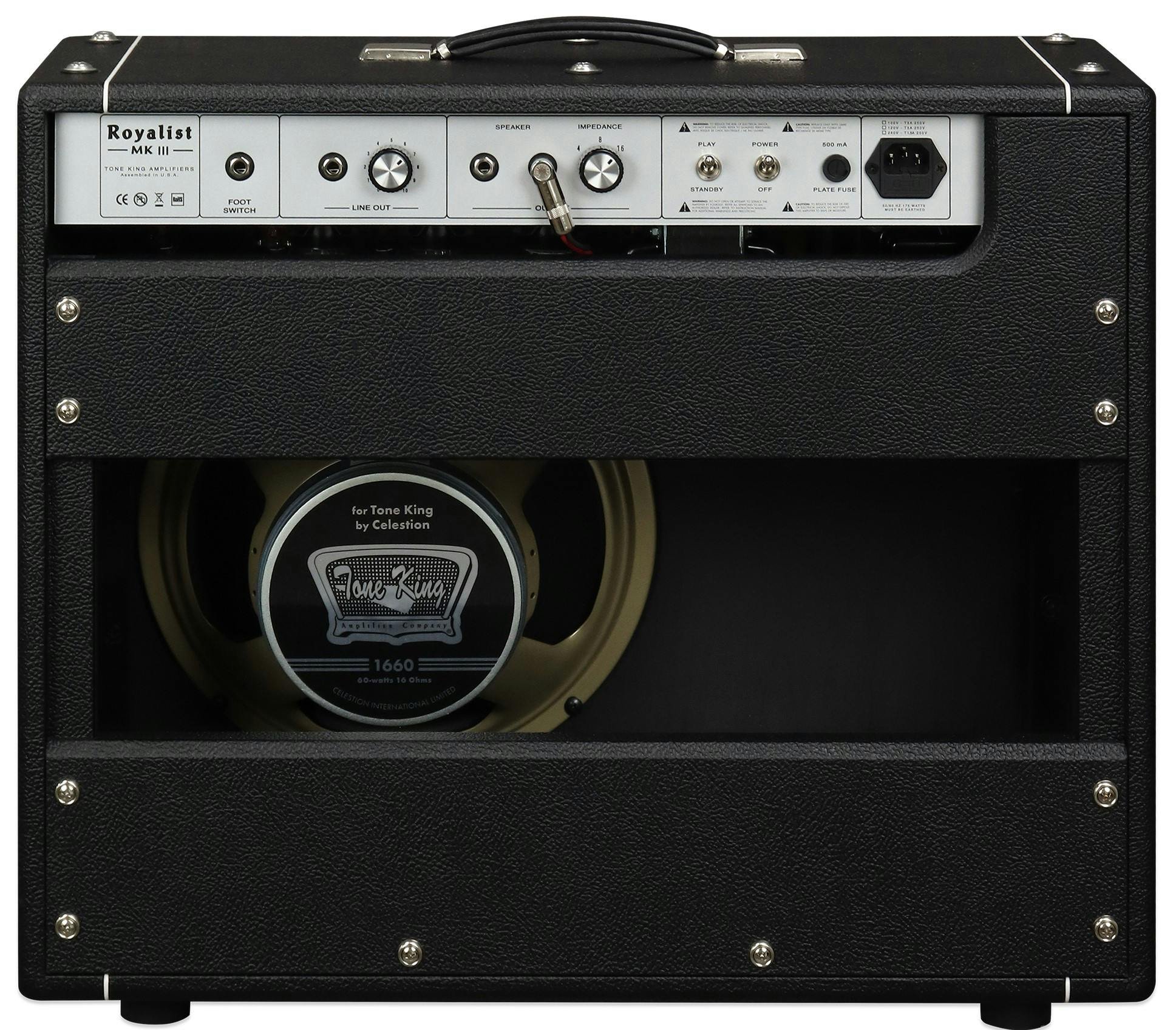 Tone King Royalist MkIII 40-Watt 1x12 Tube Guitar Amplifier Combo - ROYALIST-C-TK-Royalist-Combo-Back.jpg