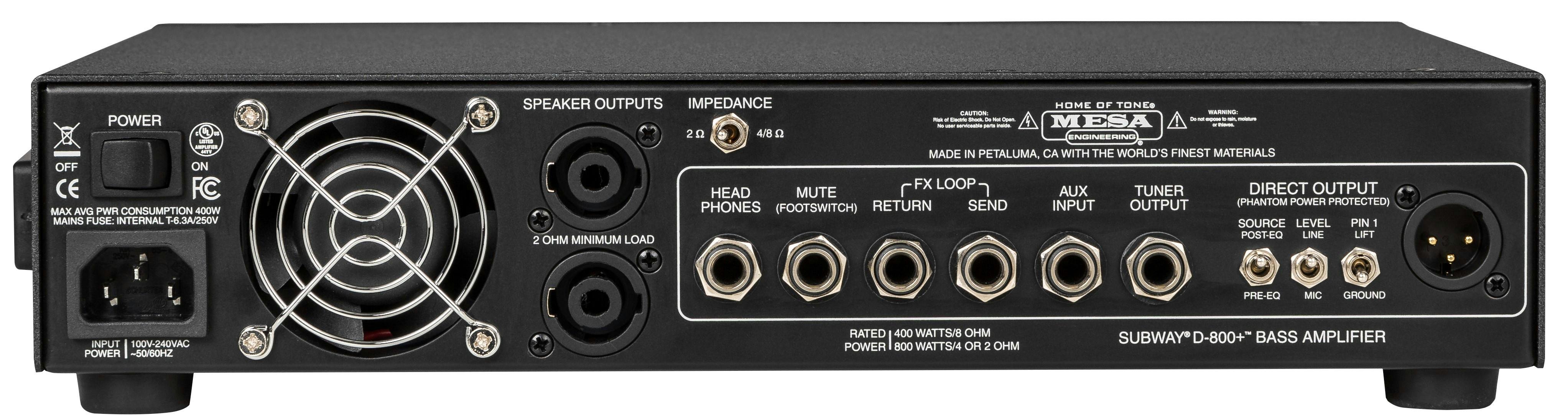 Mesa Boogie Subway D-800 Plus - Andertons Music Co.