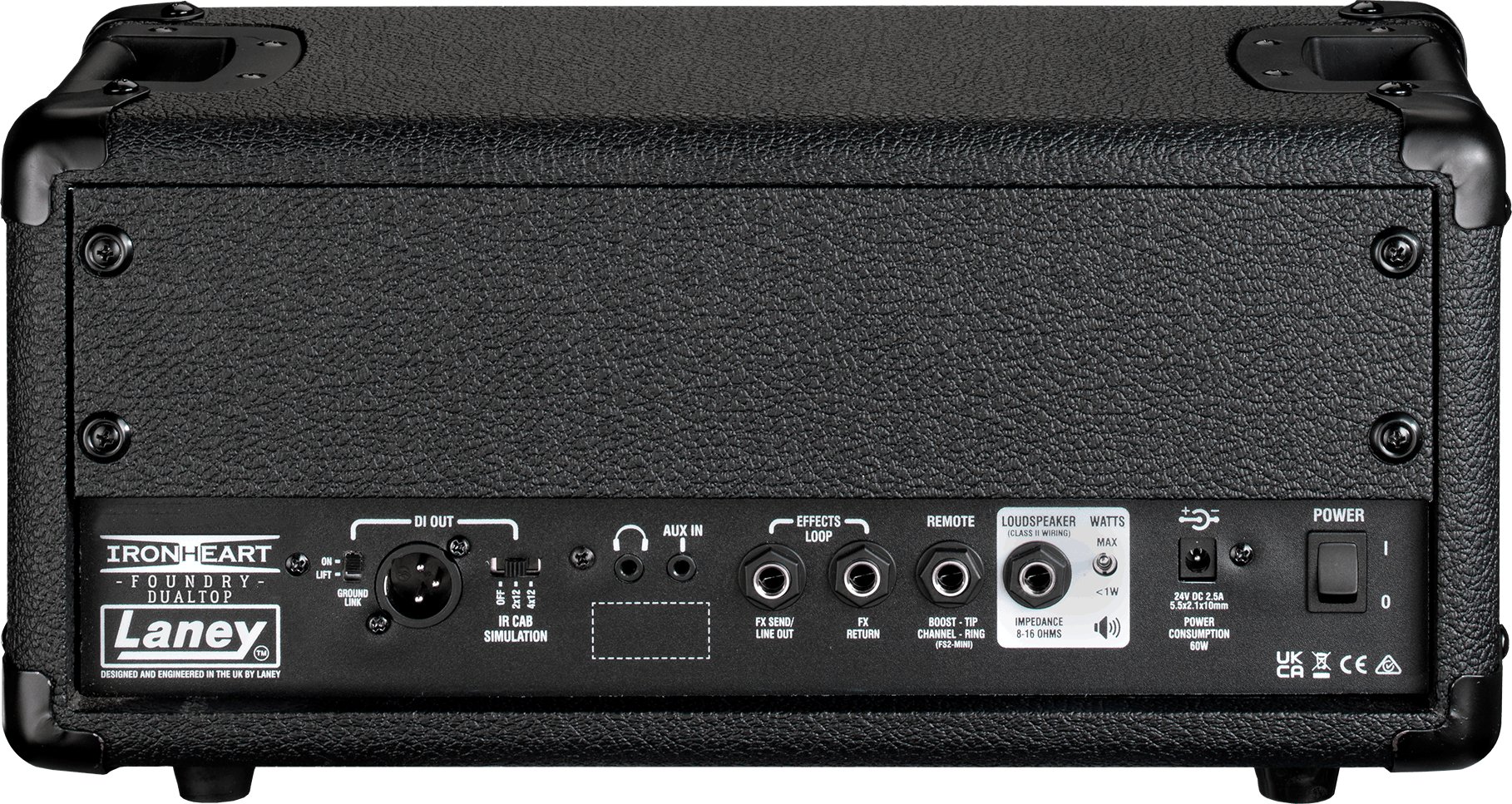 Laney Ironheart Foundry Series IRF Dualtop 60W Guitar Amplifier Head - IRF-DUALTOP-IRF-DUALTOP_Back.jpg