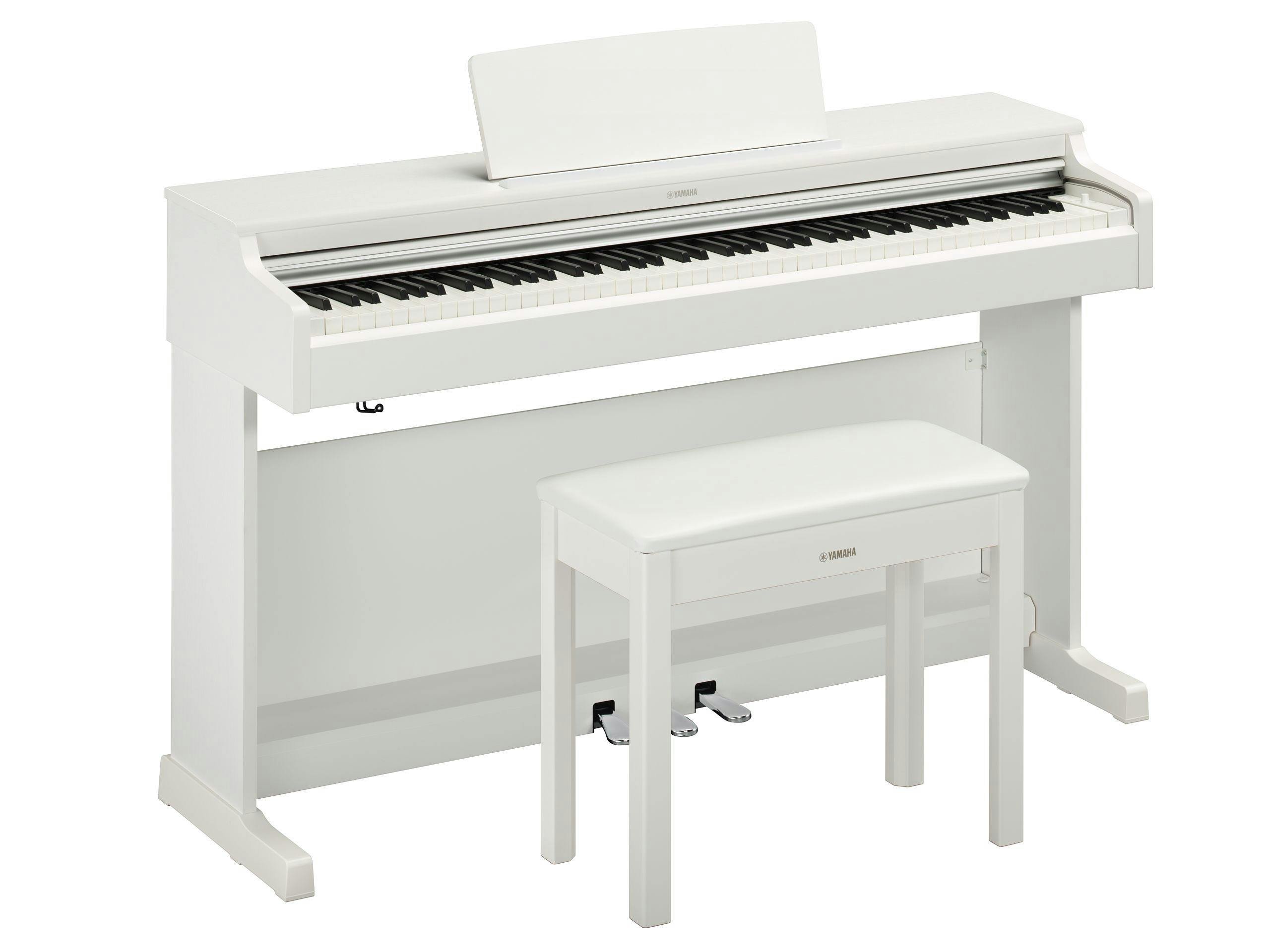 Yamaha YDP165 Digital SMALL HOME Piano in White - 492622-1643710640898.jpg