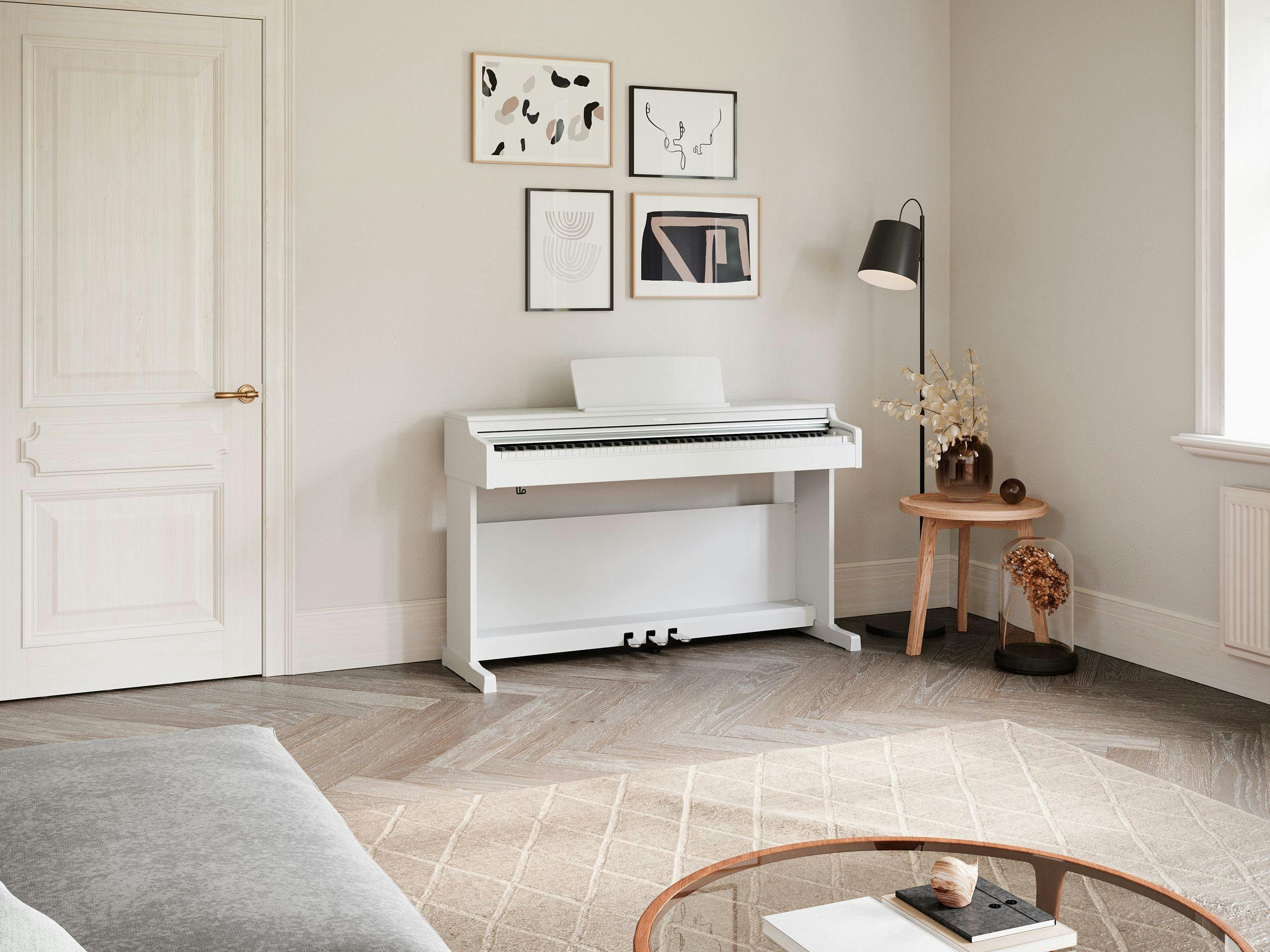 Yamaha YDP165 Digital SMALL HOME Piano in White - 492625-1643710674337.jpg