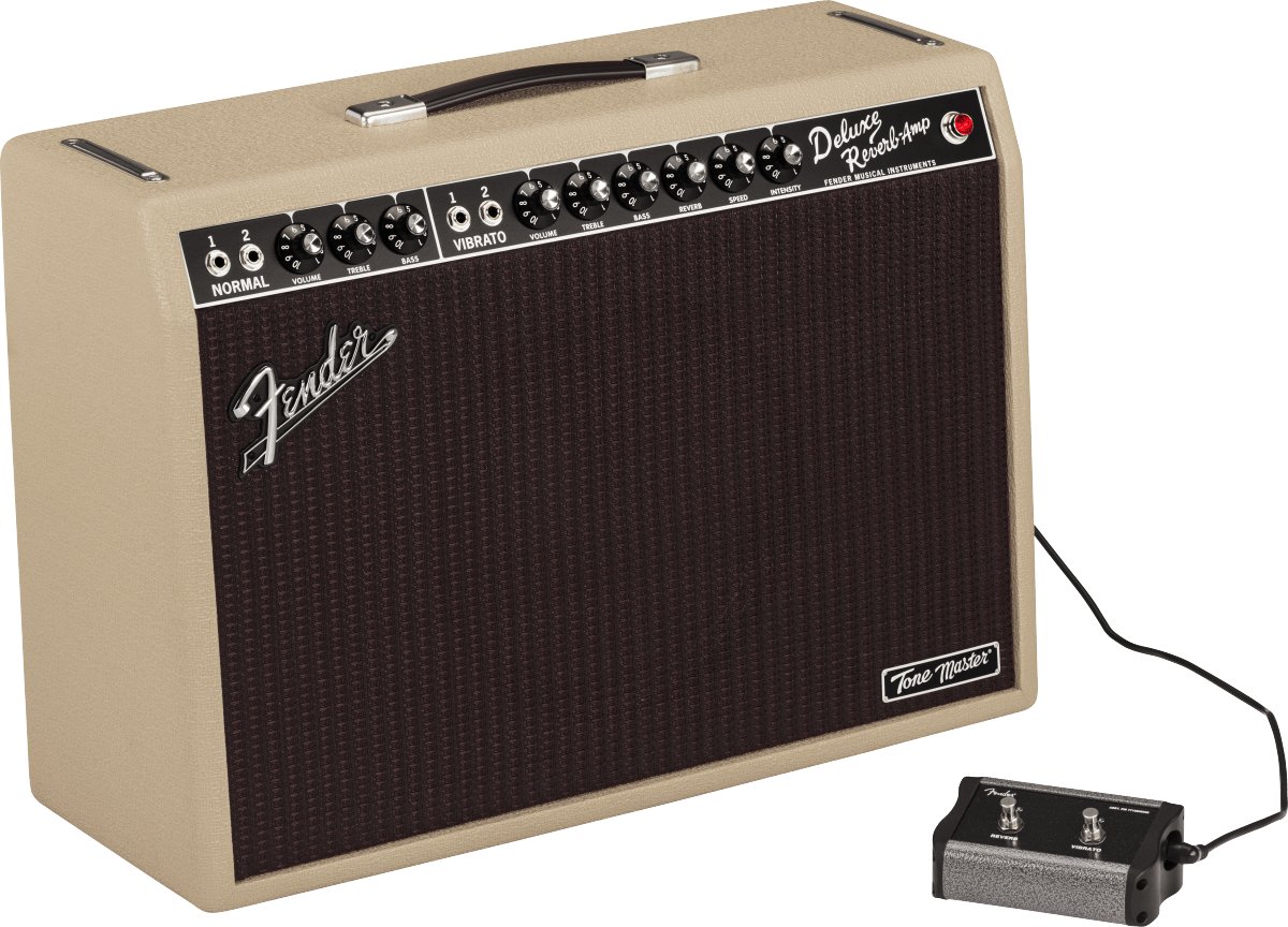 Fender Tone Master Deluxe Reverb Blonde Amplifier - Andertons
