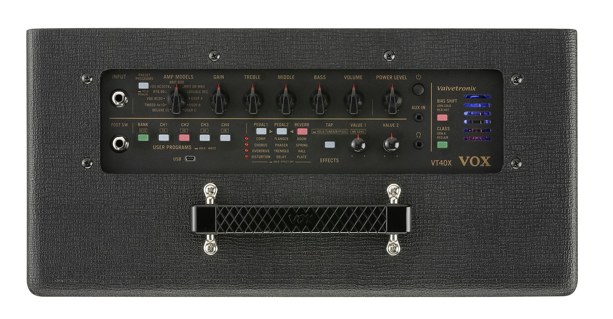 Vox Valvetronix VT40X 10" 40W Combo Amplifier - 93640-VT40X_top.jpg