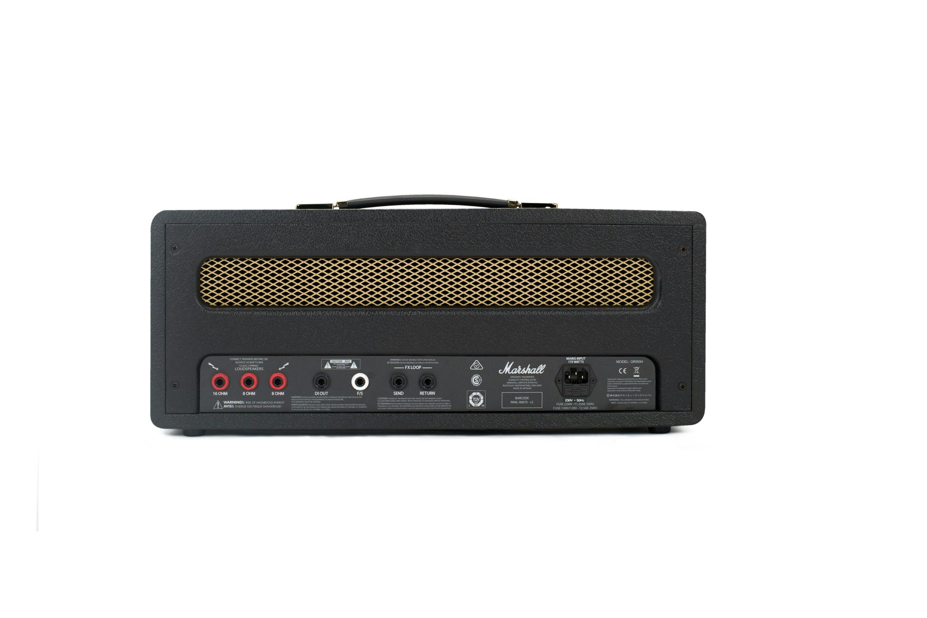 Marshall Origin ORI50H 50W All Valve Amp Head - 260500-Origin50_H_Back.jpg