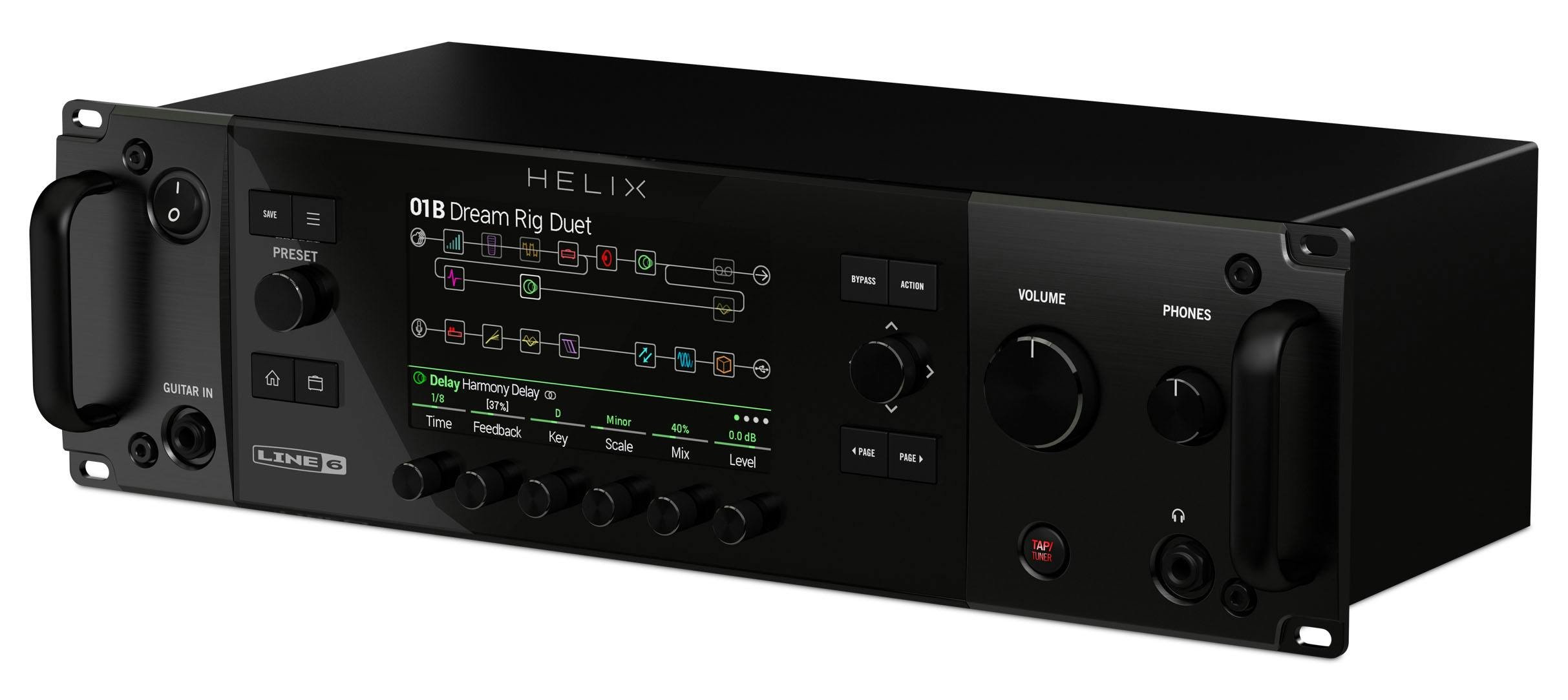 Line 6 Helix Rack Amp & FX Modelling Rackmount Unit - 85559-Helix-3qtrRight_sl.jpg