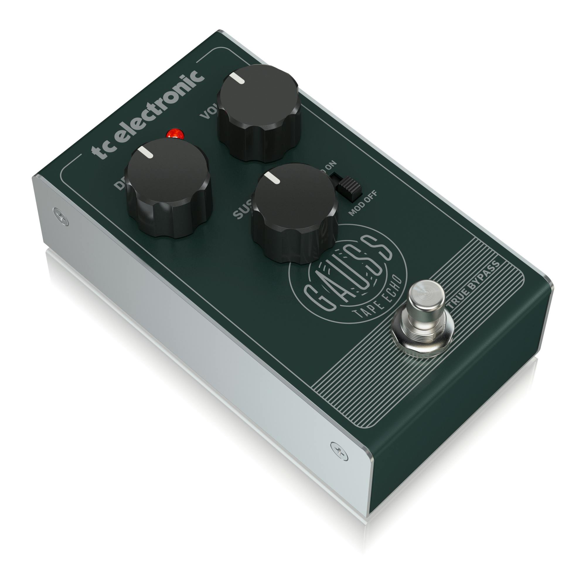 TC Electronic Gauss Super Saturated Tape Echo Pedal - TC202-TC-Electronic-Gauss-Tape-Echo-Pedal-Left.jpg