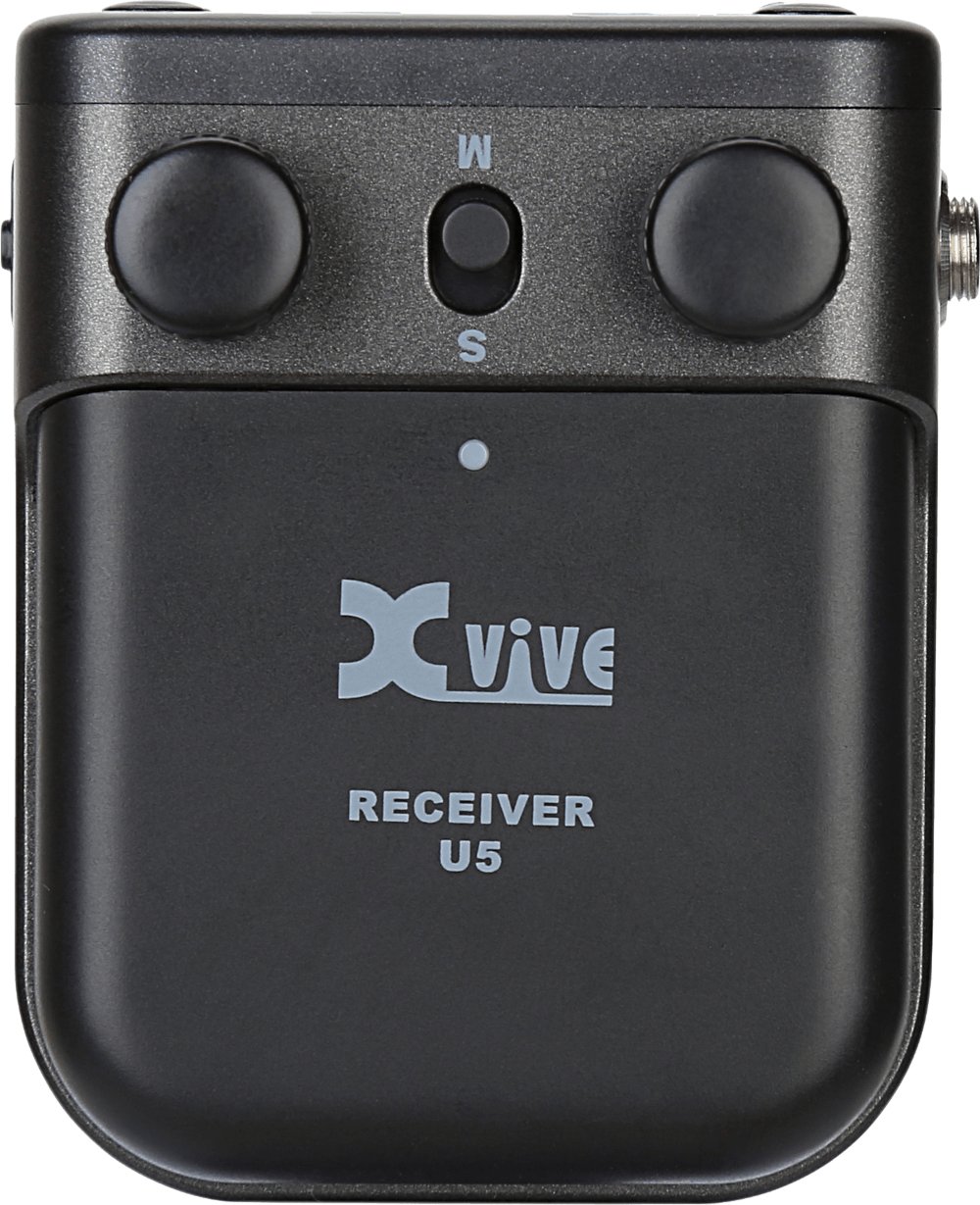 Xvive U5 T2 Wireless audio for video System set with 2 transmitters 2.4 GH - XU5T2-Xvive_U5-Complete-System_Reciever.jpg