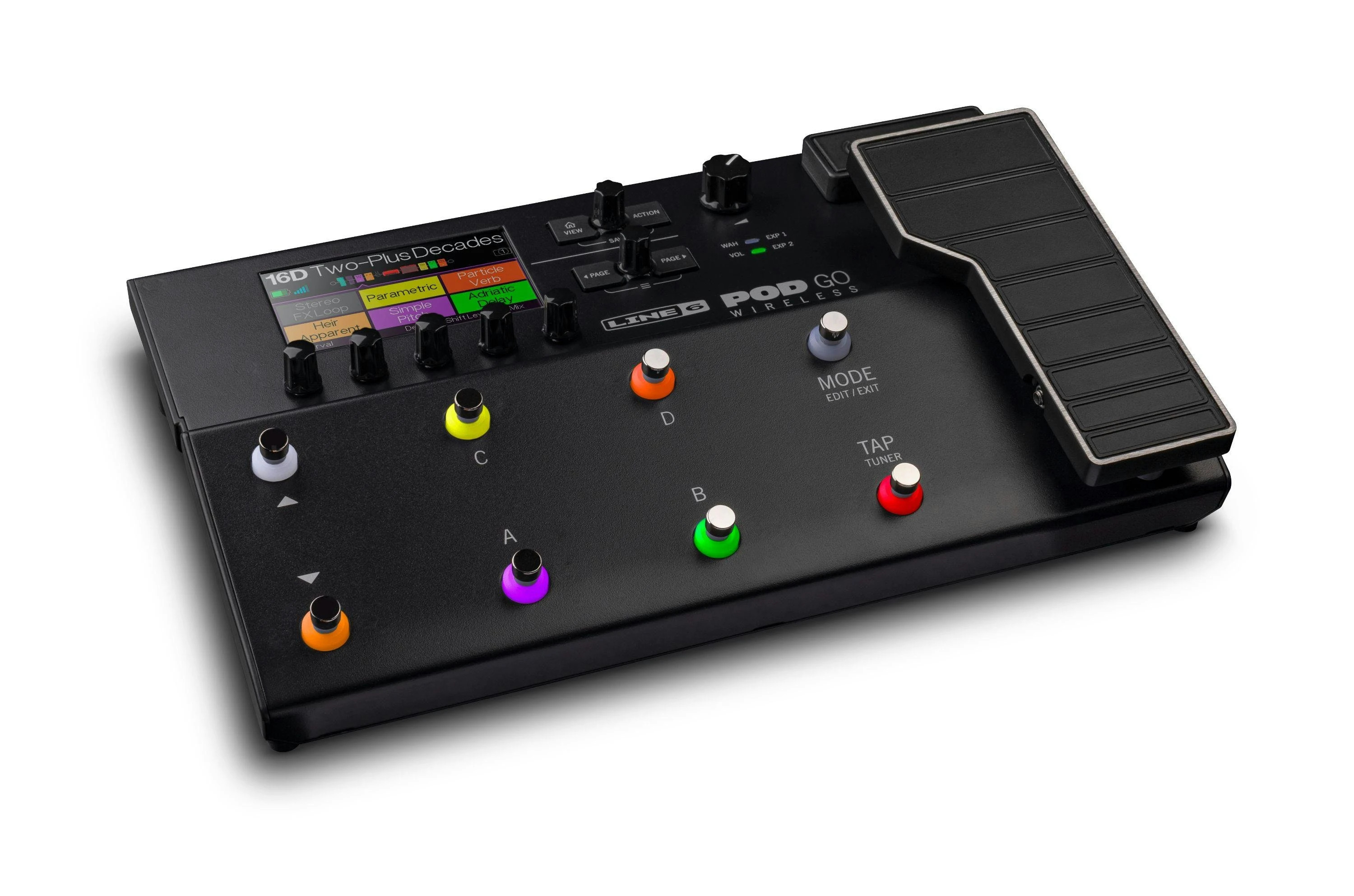 Line 6 Pod Go Wireless Modelling and Multi-Effects Pedal - 434529-POD Go Wireless_3qtr Left.jpg