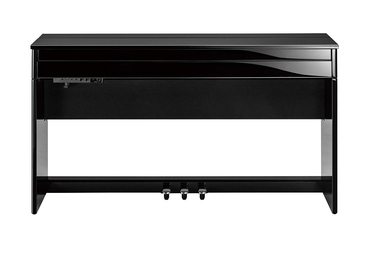Roland DP603 Upright Digital Piano in Polished Ebony - 120834-DP603_PE-F-Close.jpg