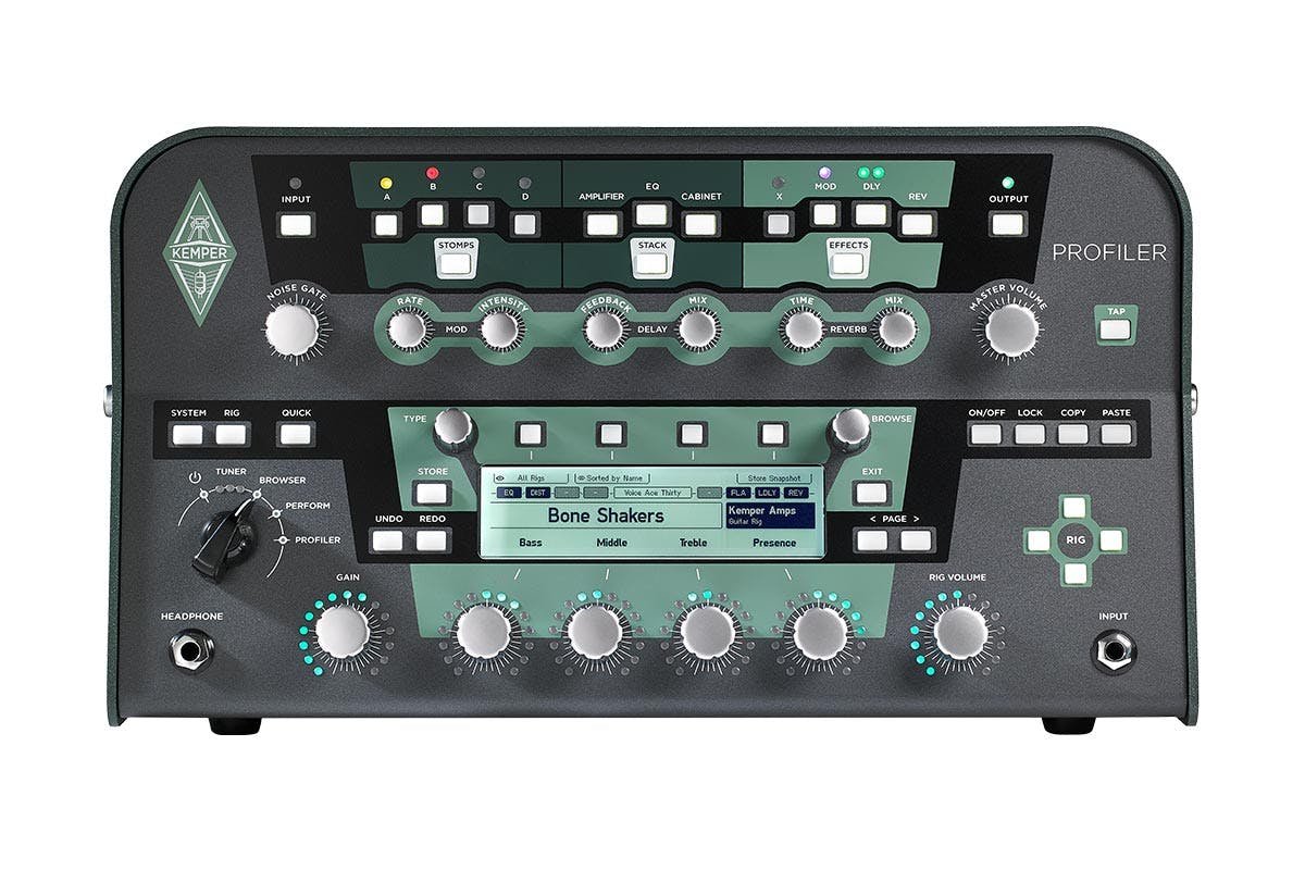 Kemper Profiling Amp PowerHead in Black With Remote Footswitch