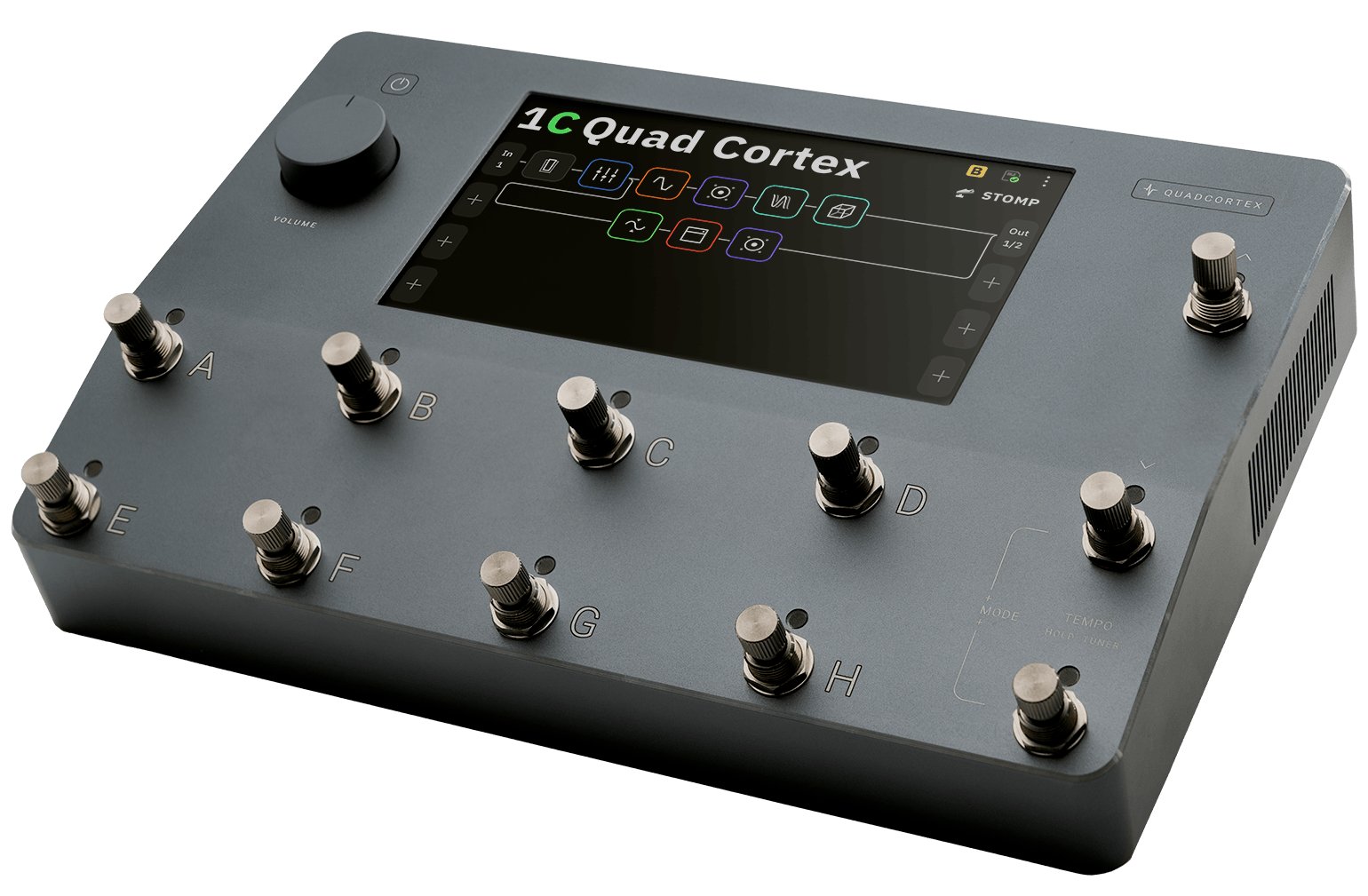 Neural DSP Quad Cortex QC Digital Effects Processor and Amp Modeller - 412639-Quad Cortex - Retail Shots0569 45 degree front T @0.25x.jpg