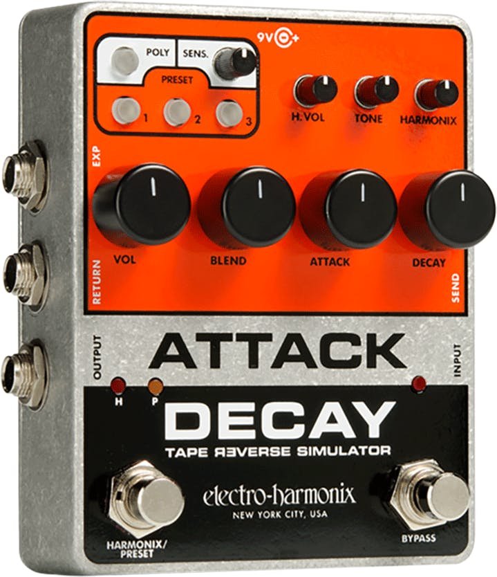 Electro Harmonix Attack Decay Tape Reverse Simulator Pedal