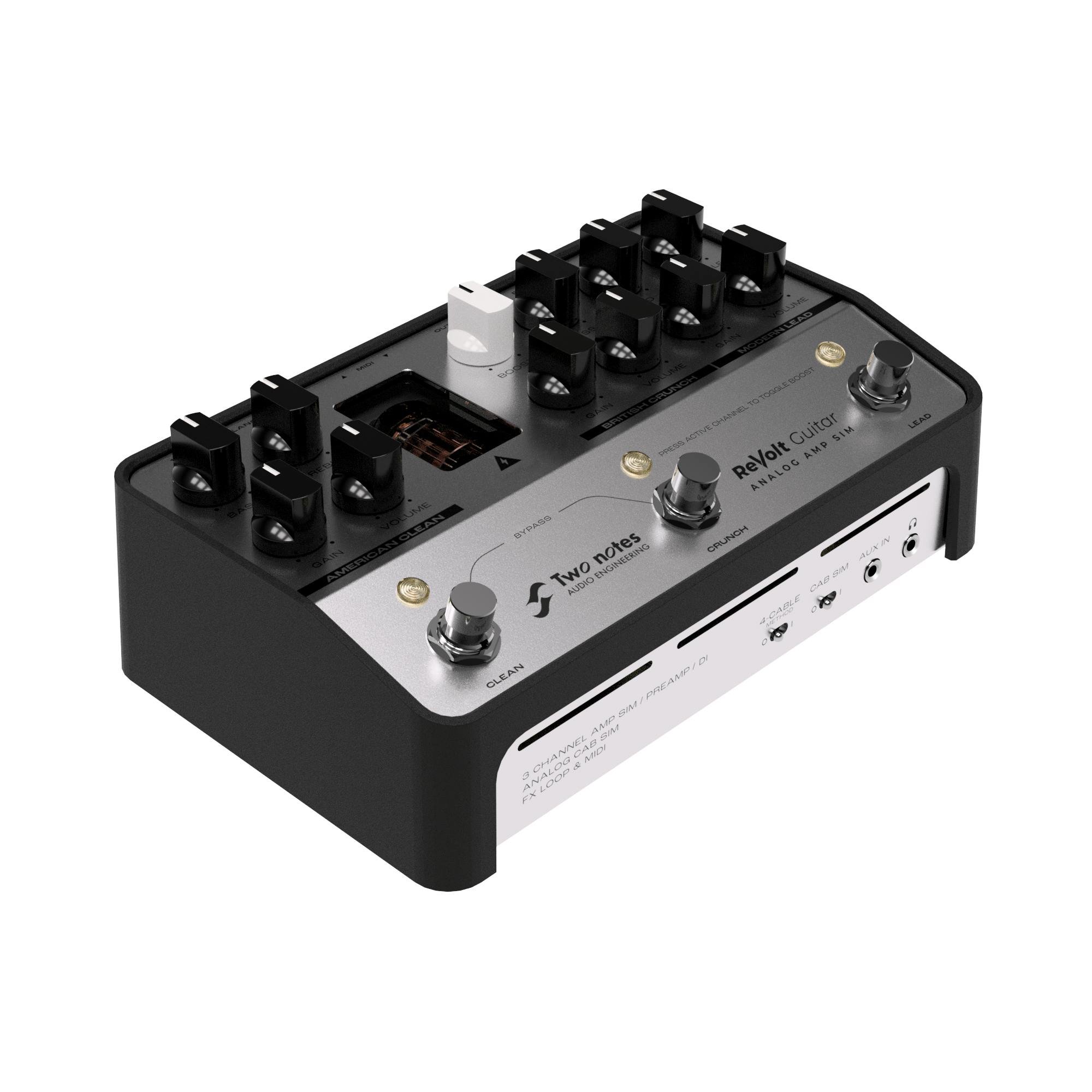 Two Notes ReVolt Guitar Analog Amp Sim Pedal - 512857-Two Notes 3 Channel Analogue Guitar Amp Sim Pedal 6.jpg