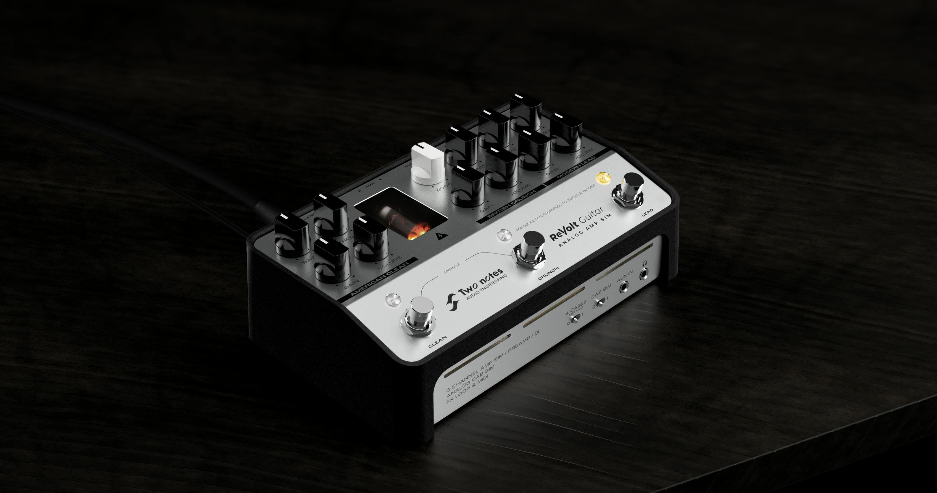 Two Notes ReVolt Guitar Analog Amp Sim Pedal - 512860-Two Notes 3 Channel Analogue Guitar Amp Sim Pedal 9.jpg